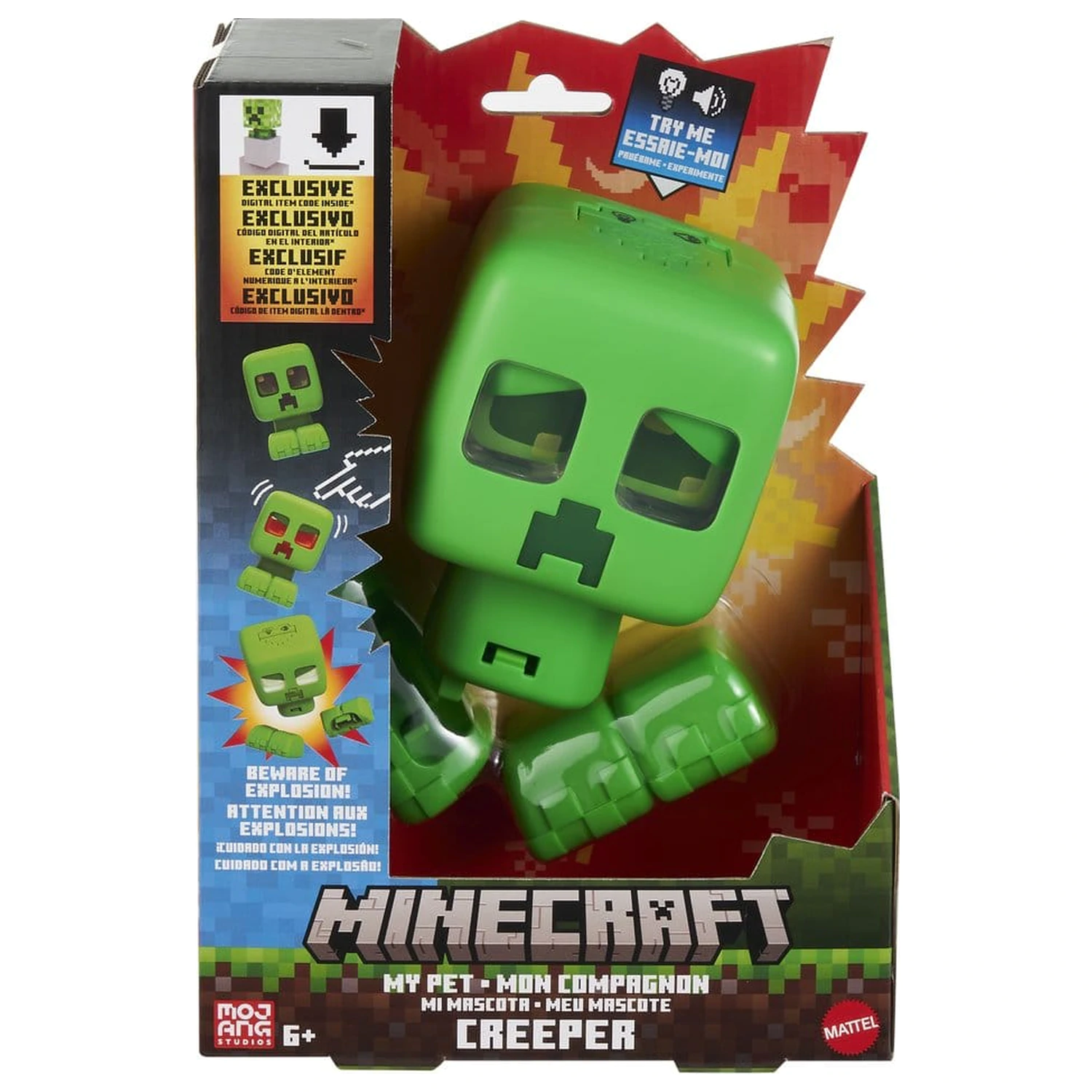 Minecraft Interaktivna figura Moj kućni ljubimac Creeper 14 cm fotografija proizvoda