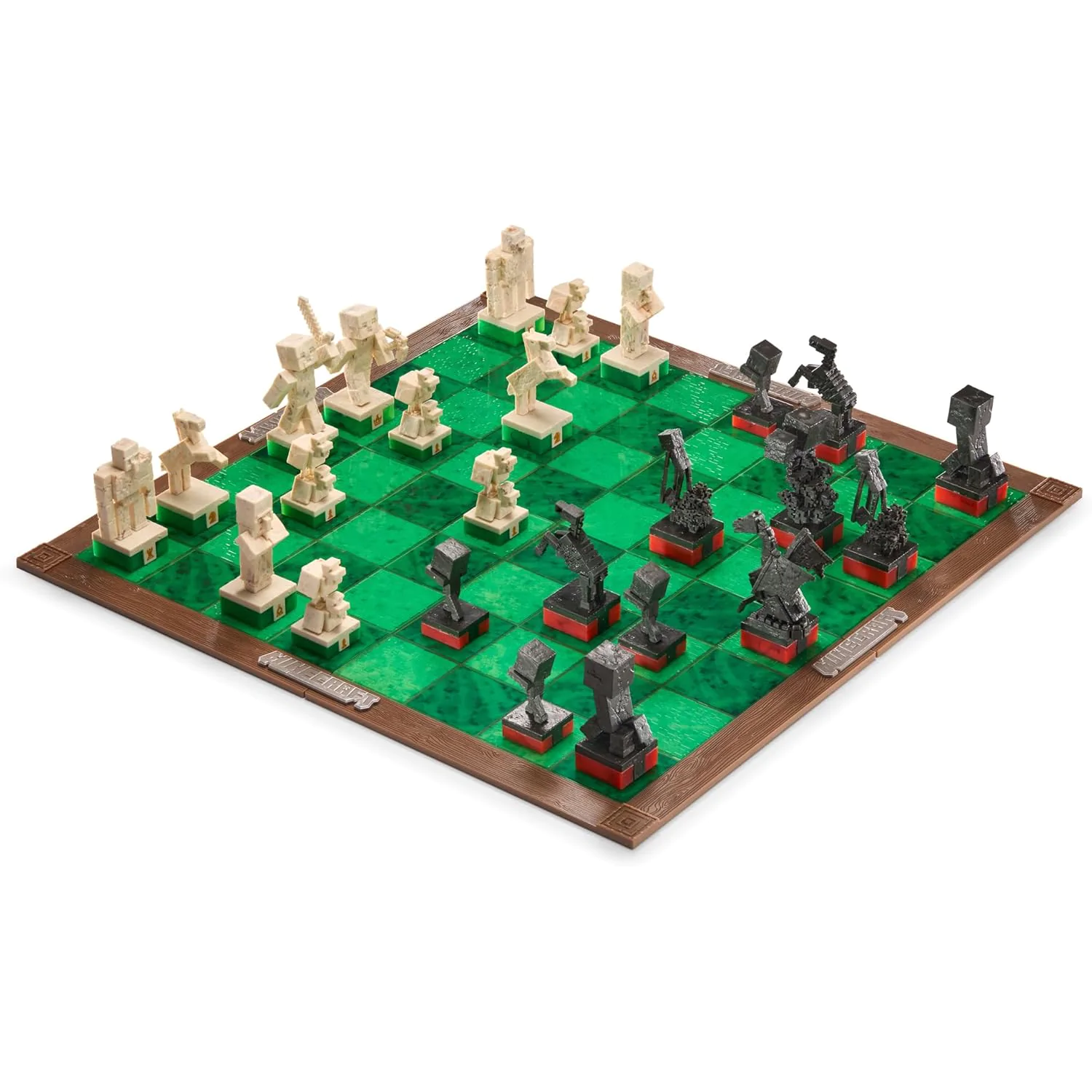 Minecraft šahovski set Overworld Heroes protiv Hostile Mobs fotografija proizvoda