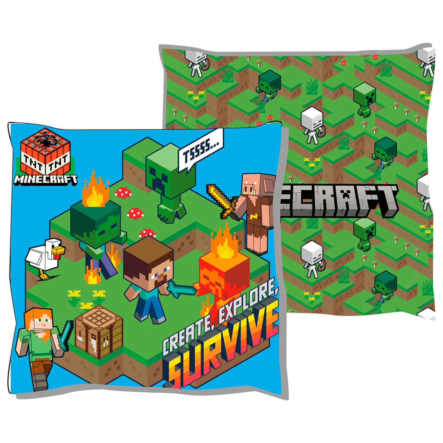 Minecraft jastuk fotografija proizvoda