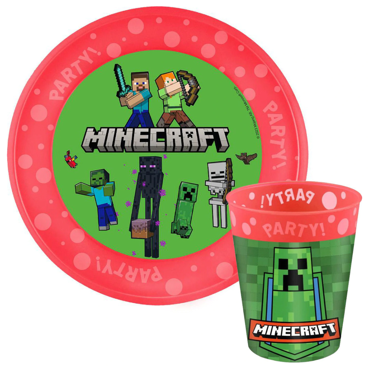 Minecraft Party mikro plastični set fotografija proizvoda
