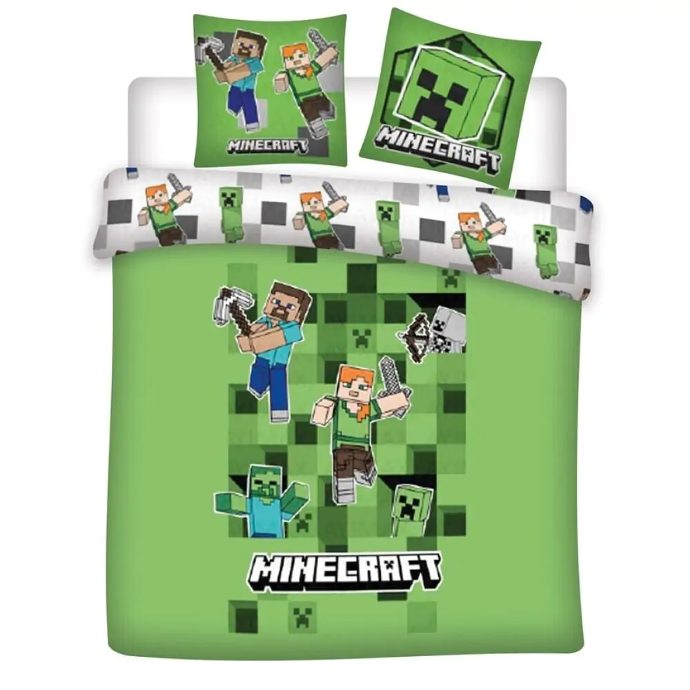 Minecraft navlaka za poplun od polipamuka za krevet 135 cm fotografija proizvoda
