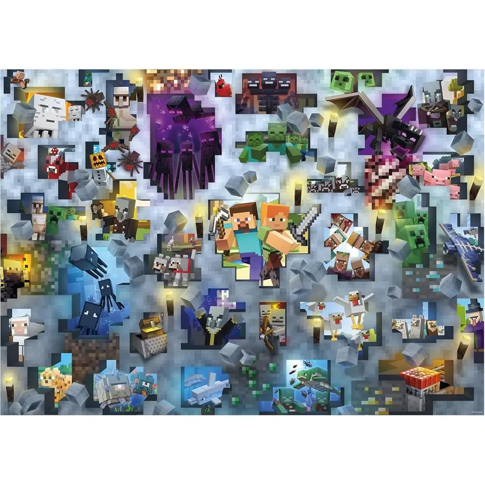Minecraft puzzle 1000 komada fotografija proizvoda