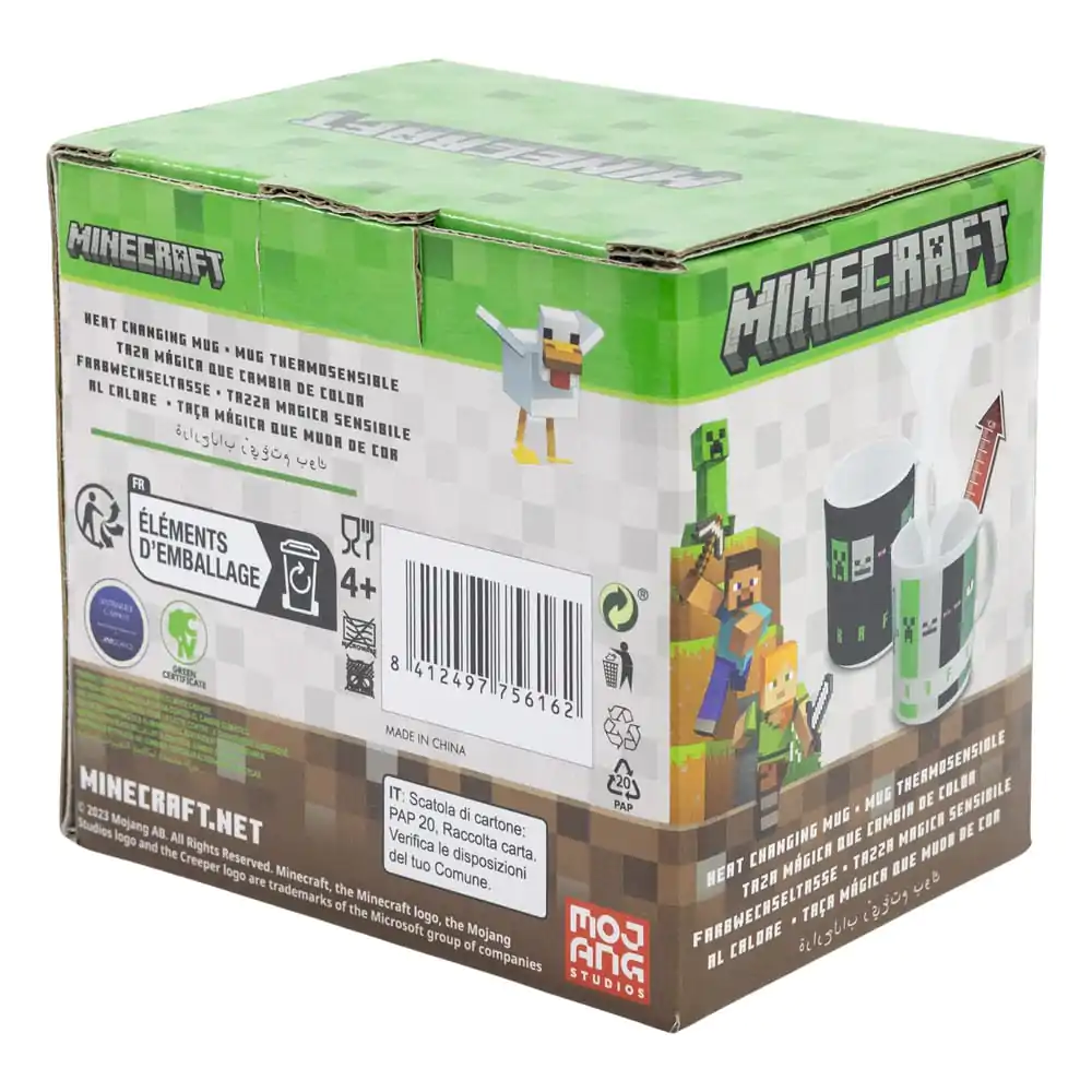 Minecraft šalica koja mijenja boju s kvadratnim uzorkom 325 ml fotografija proizvoda