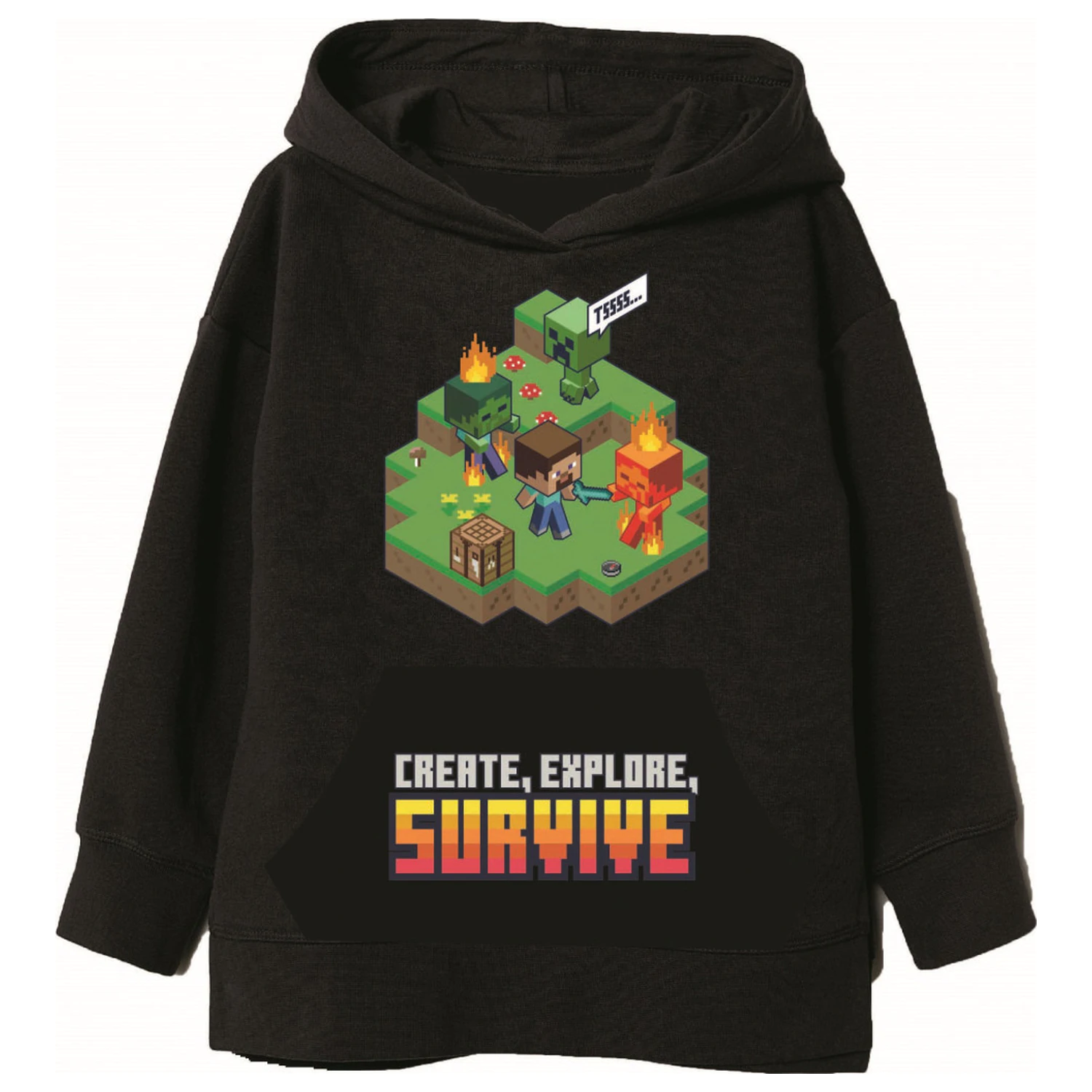 Minecraft Survive Dječja Kapuljača fotografija proizvoda