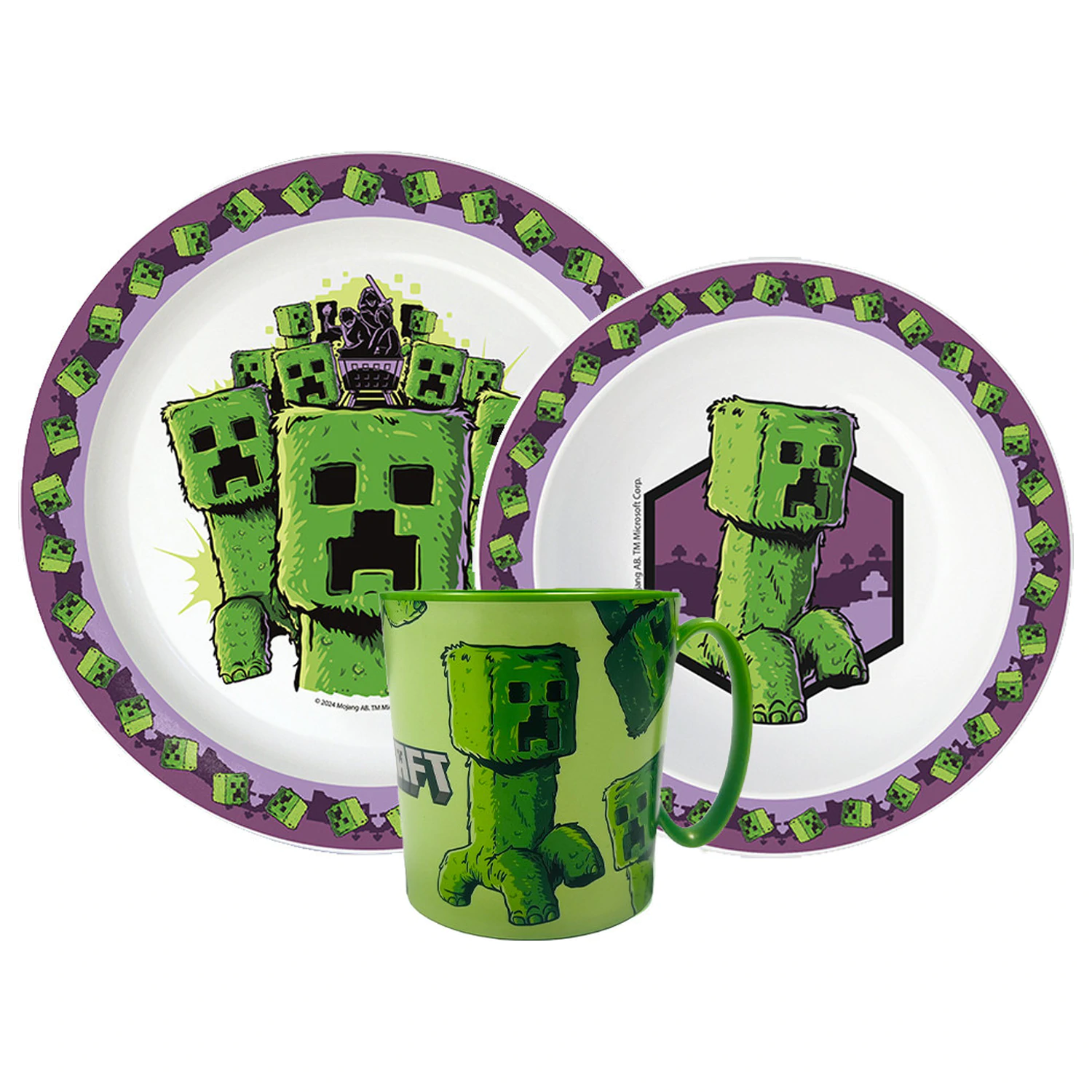 Minecraft The Movie Set za jelo, mikro plastični set sa šalicom fotografija proizvoda