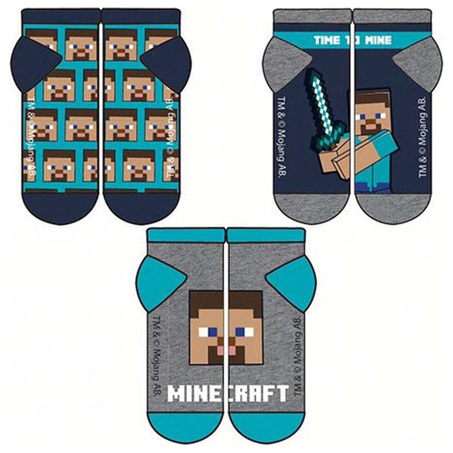 Minecraft Time dječje tajne čarape 23/26 fotografija proizvoda