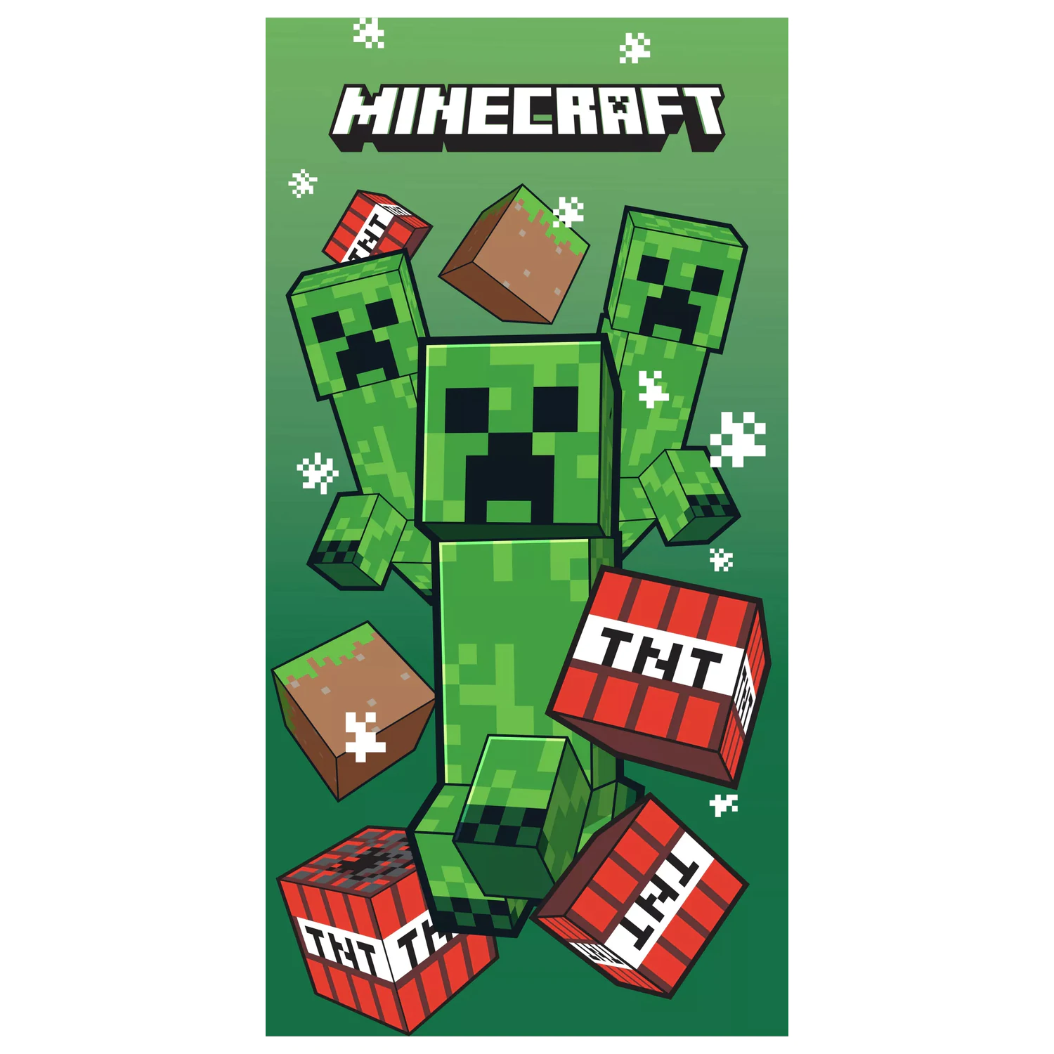 Minecraft TNT Creepers ručnik 70x140 cm fotografija proizvoda