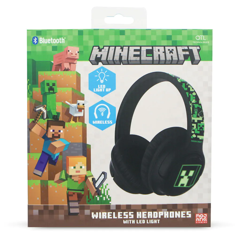 Minecraft bežične LED slušalice fotografija proizvoda