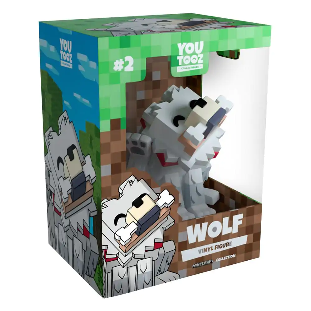 Minecraft Vinyl Figurica Ukleti Vuk 10 cm fotografija proizvoda