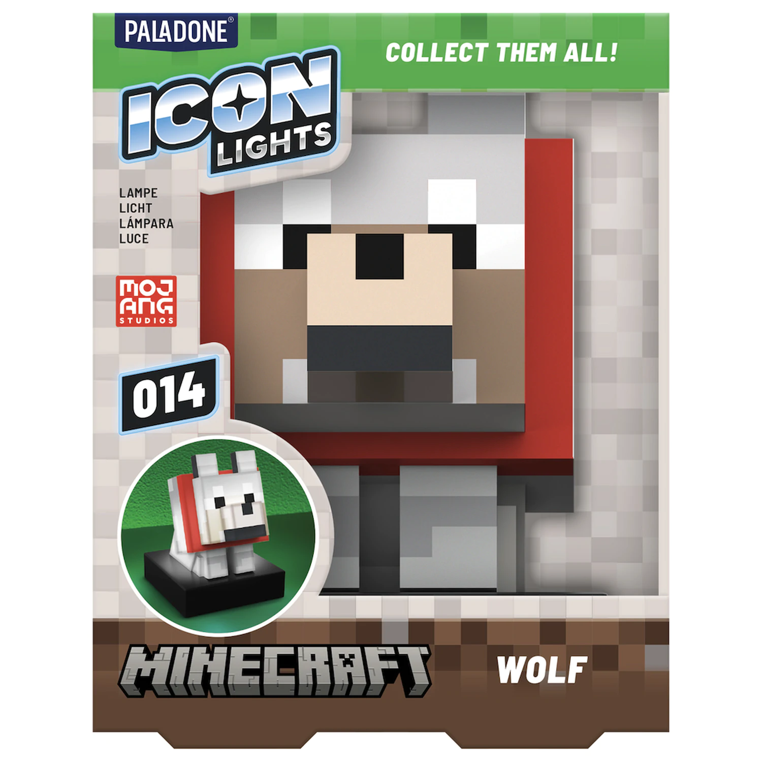 Minecraft Wolf Icon Lampa fotografija proizvoda