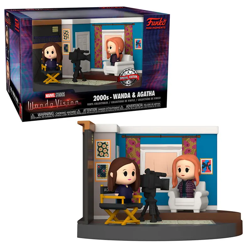WandaVision POP! Mini Moment Vinyl figurica set dnevna soba 00-te 4 cm fotografija proizvoda