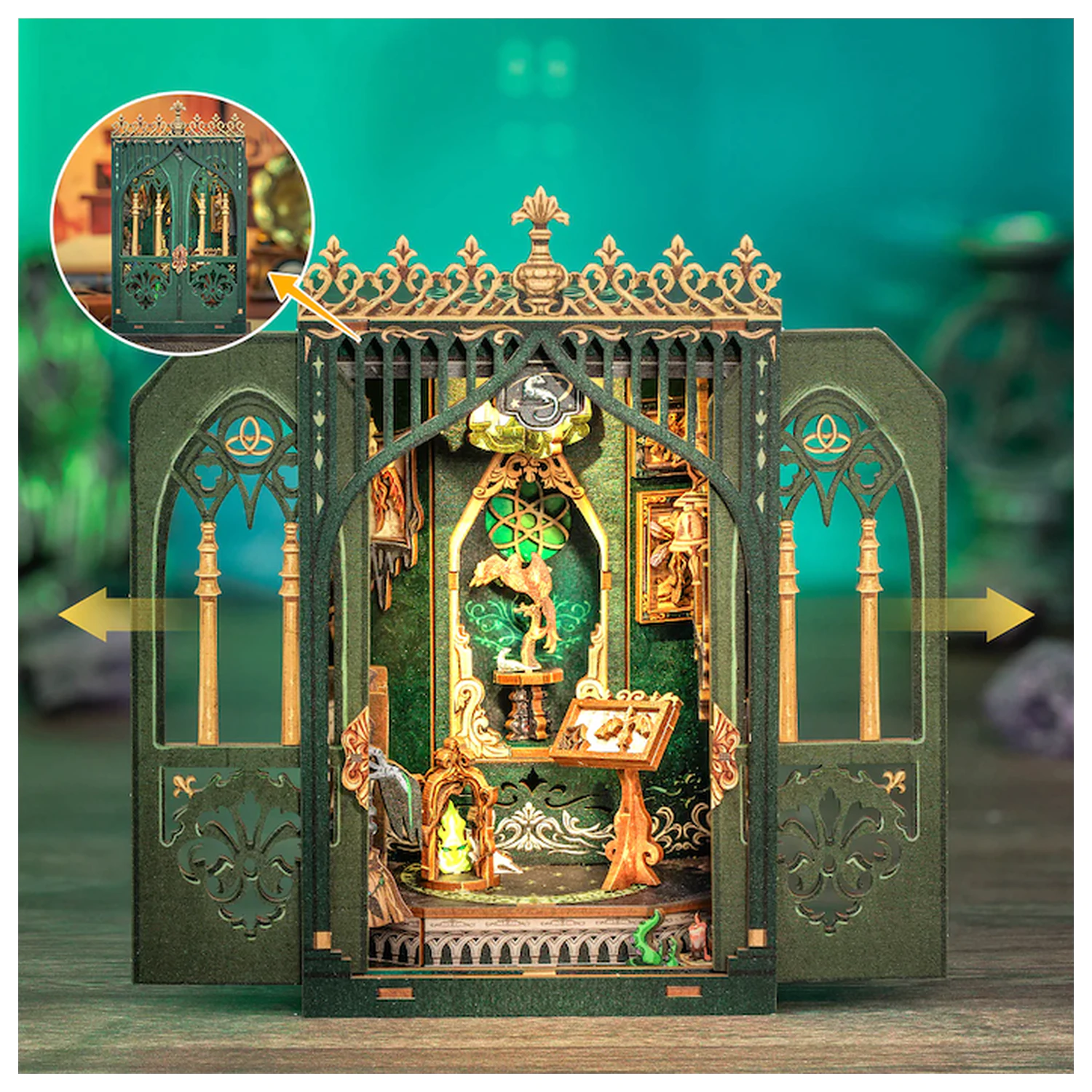 MINIJATURNA KUĆICA DIY The Darkness Herbarium 90 decibel + LED svjetlo konstrukcijski set fotografija proizvoda