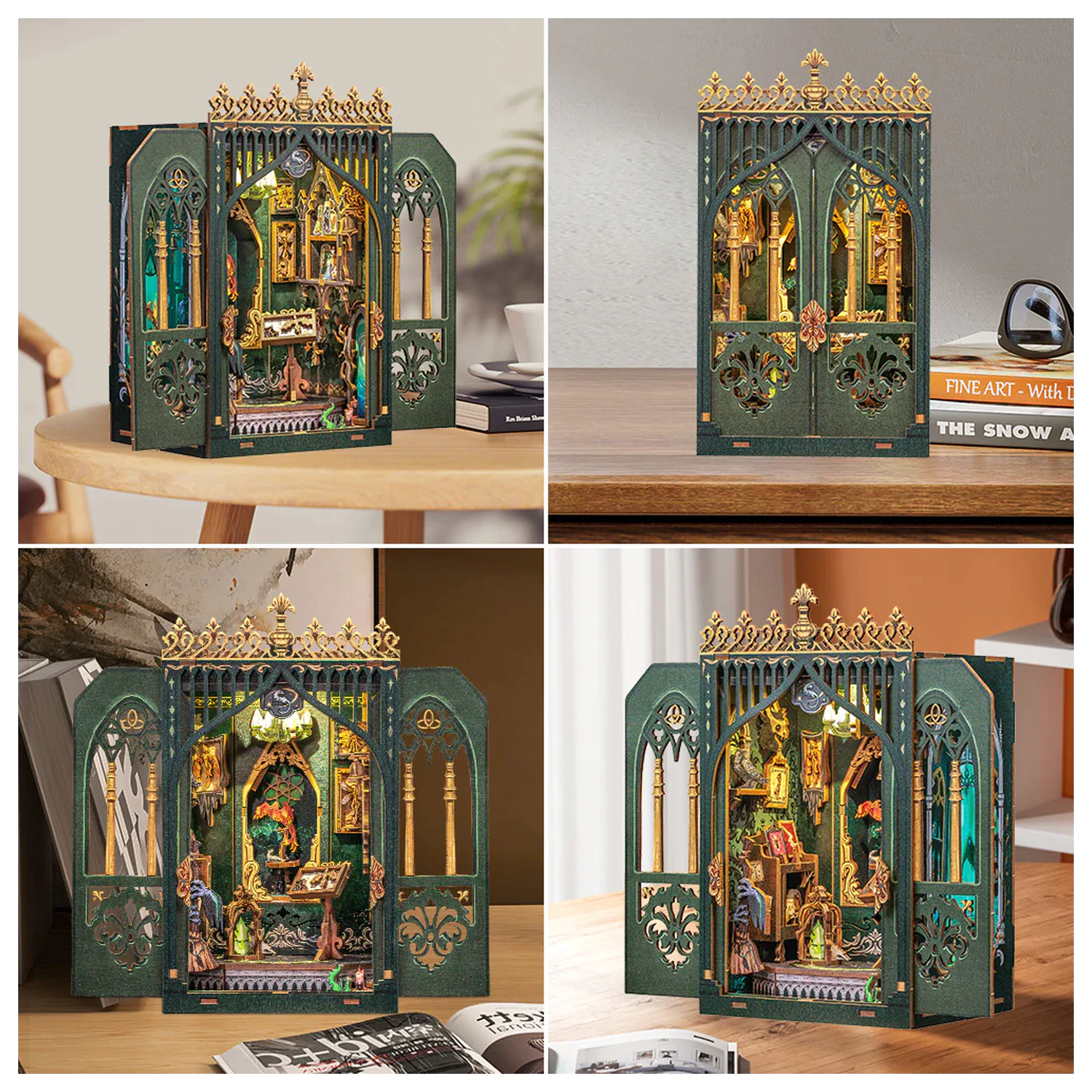 MINIJATURNA KUĆICA DIY The Darkness Herbarium 90 decibel + LED svjetlo konstrukcijski set fotografija proizvoda