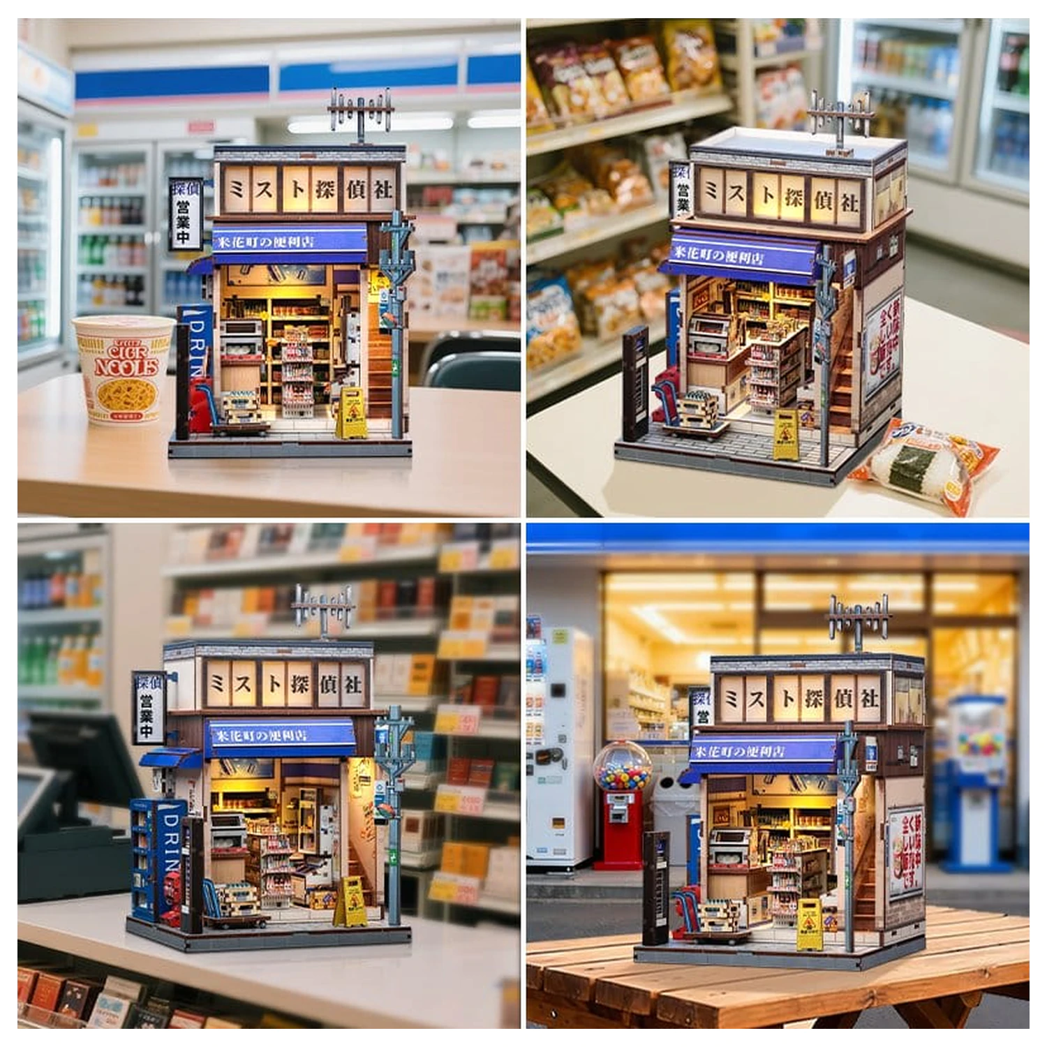 Miniature kućni model komplet Beika-cho Convenience Store 22 x 15 cm fotografija proizvoda