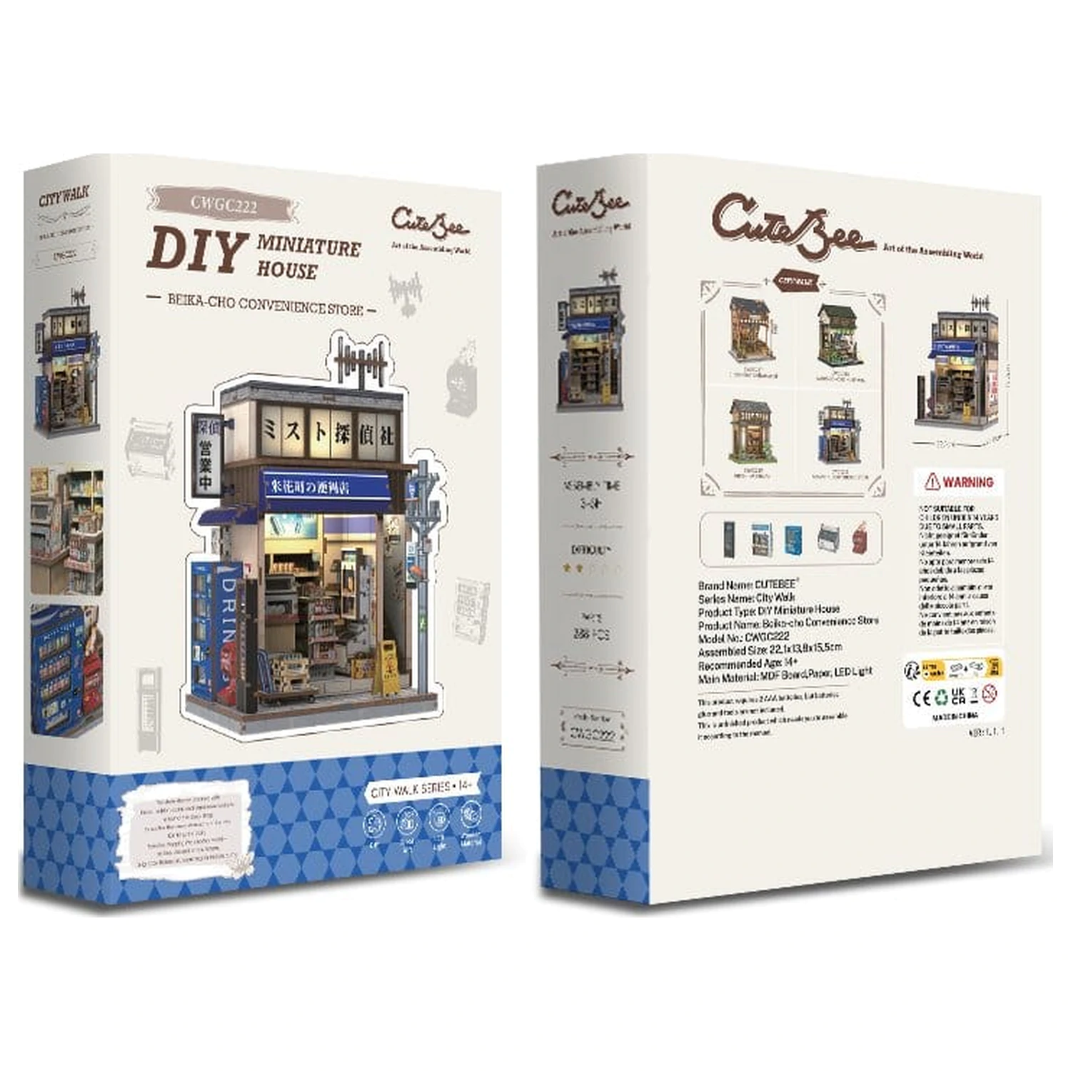 Miniature kućni model komplet Beika-cho Convenience Store 22 x 15 cm fotografija proizvoda