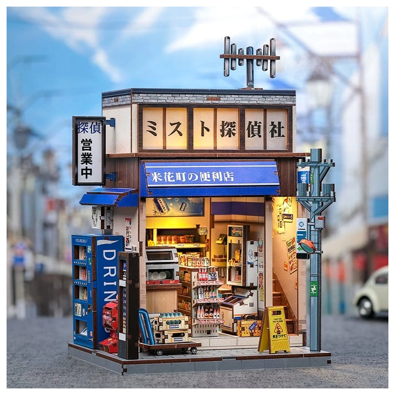 Miniature kućni model komplet Beika-cho Convenience Store 22 x 15 cm fotografija proizvoda