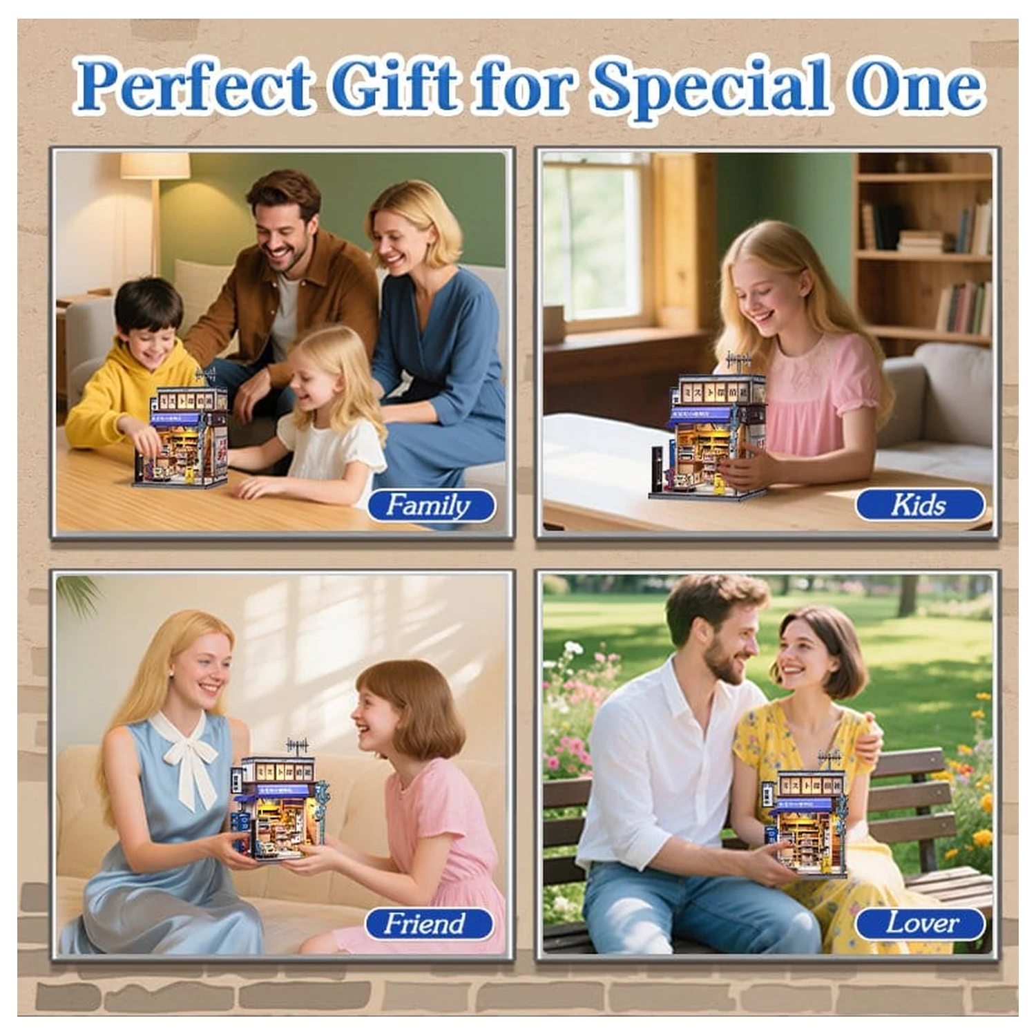 Miniature kućni model komplet Beika-cho Convenience Store 22 x 15 cm fotografija proizvoda