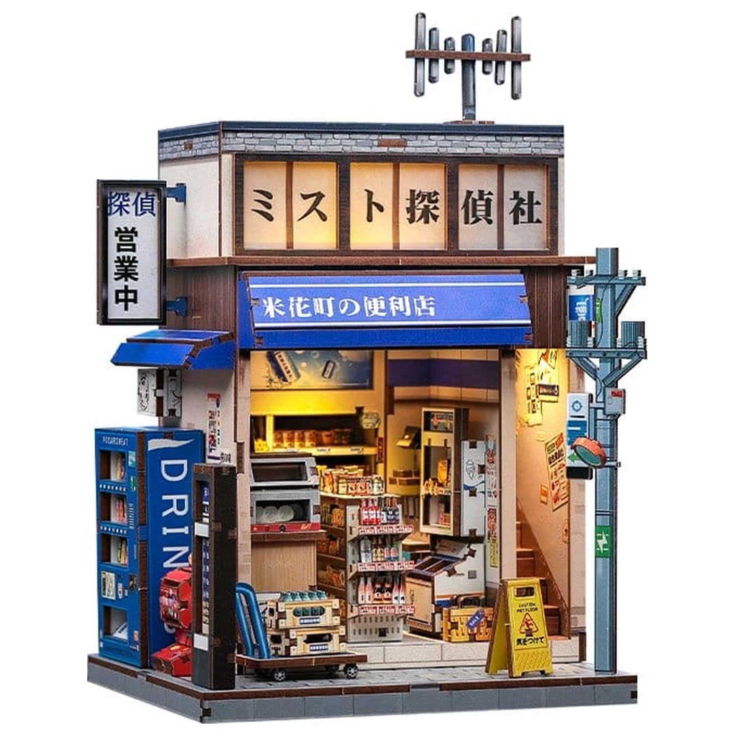 Miniature kućni model komplet Beika-cho Convenience Store 22 x 15 cm fotografija proizvoda