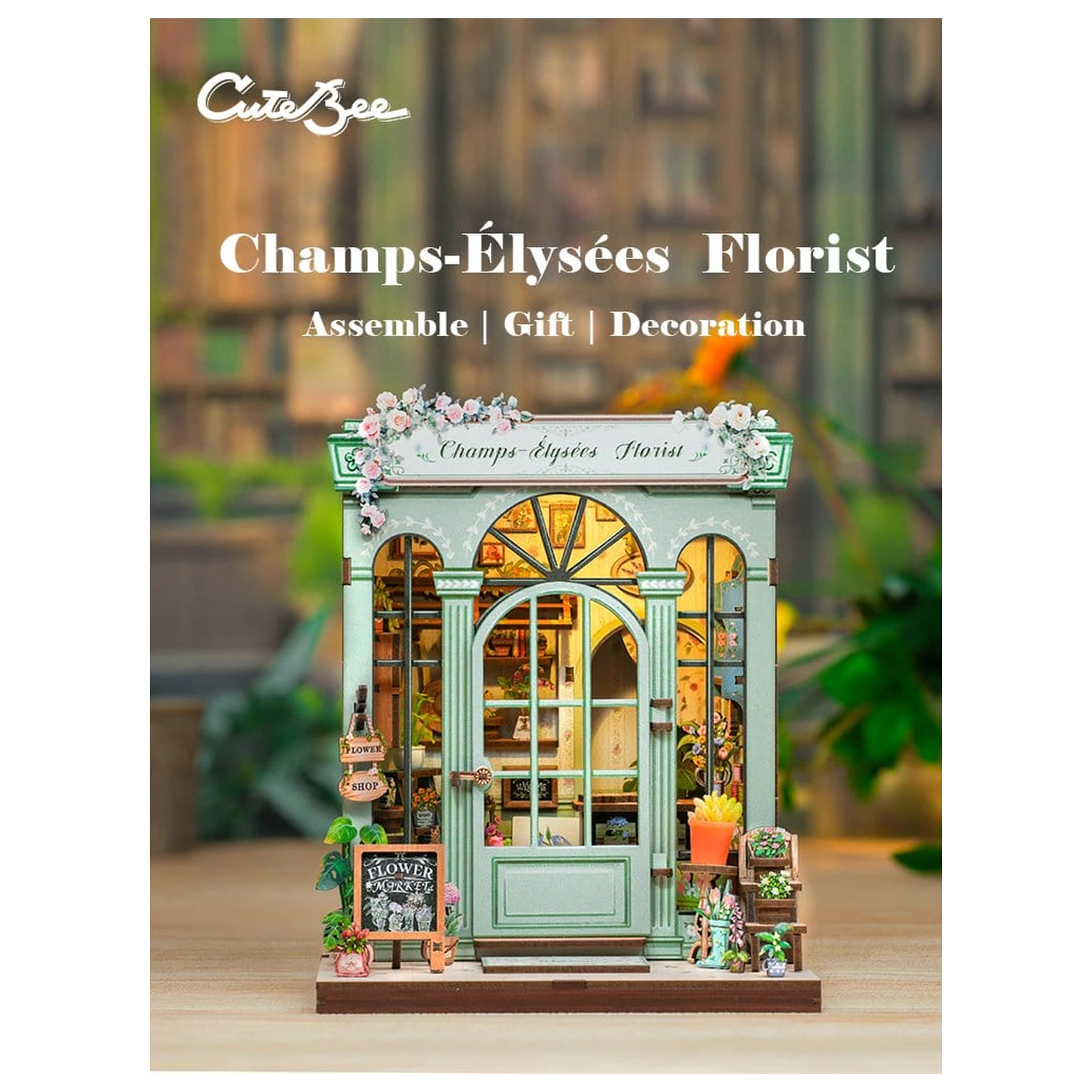 Komplet modela minijaturne kućice Champs-Élysées Florist 18 x 16 cm fotografija proizvoda