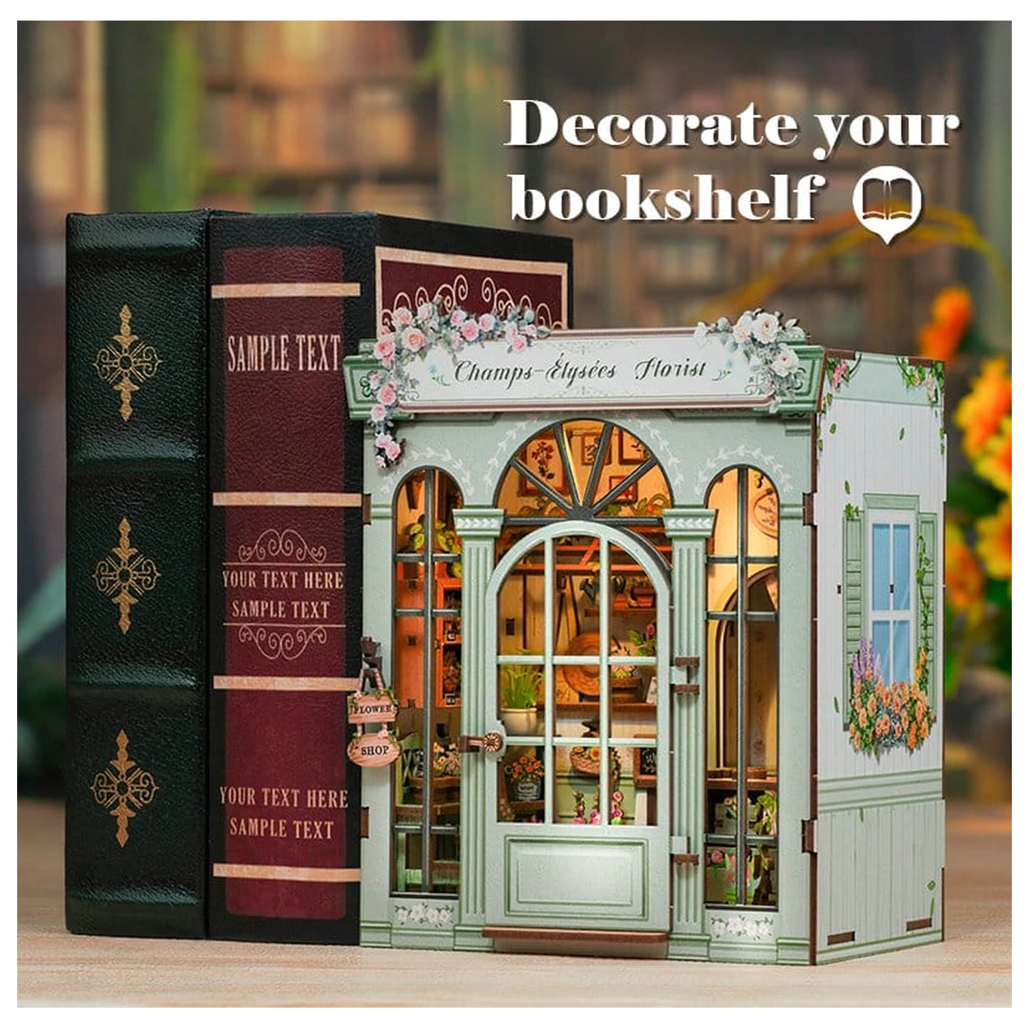 Komplet modela minijaturne kućice Champs-Élysées Florist 18 x 16 cm fotografija proizvoda