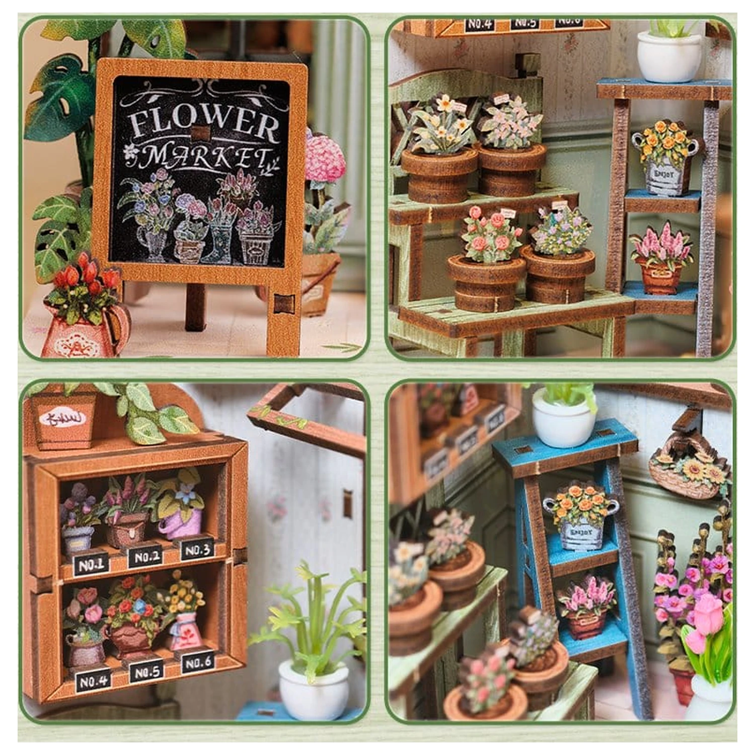 Komplet modela minijaturne kućice Champs-Élysées Florist 18 x 16 cm fotografija proizvoda