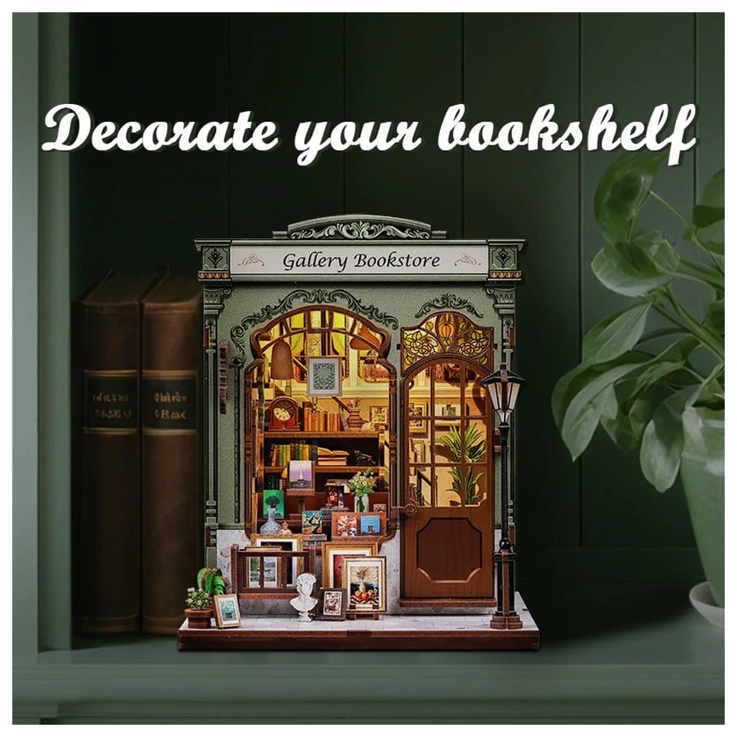 Model minijaturne kućice Kit Gallery Bookstore 20 x 16 cm fotografija proizvoda