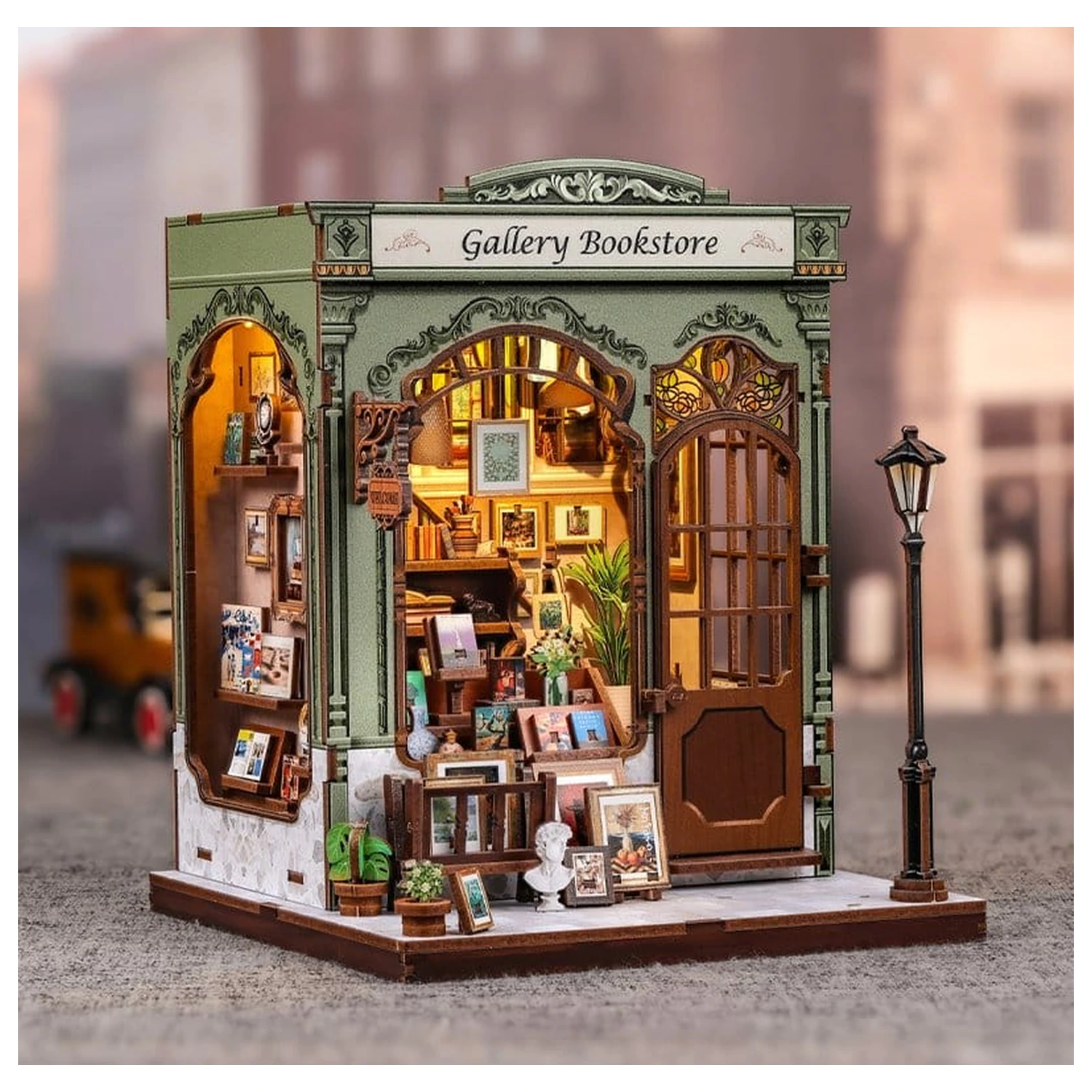 Model minijaturne kućice Kit Gallery Bookstore 20 x 16 cm fotografija proizvoda