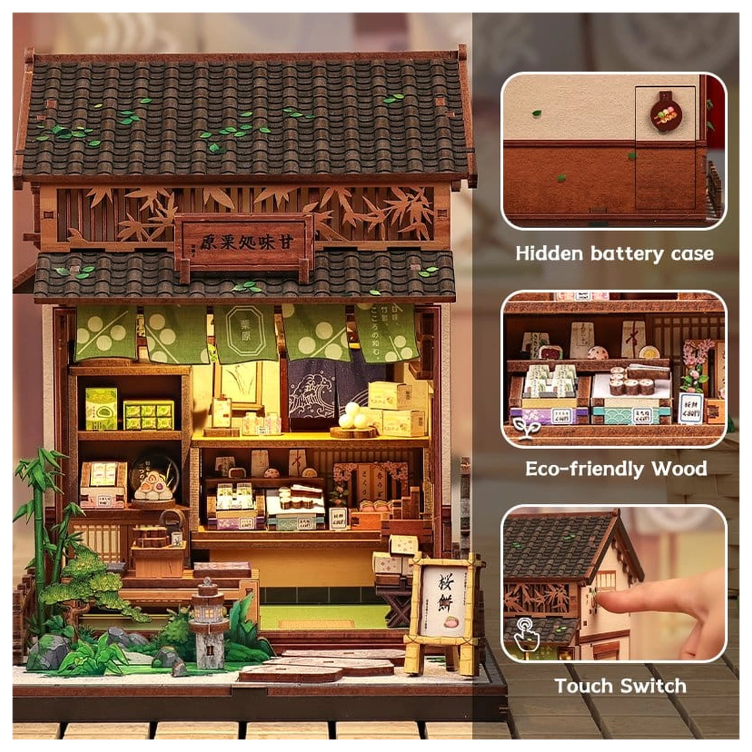 Miniaturni model kućice Set Kanmi-dokoro Kurihara 19 x 15 cm fotografija proizvoda