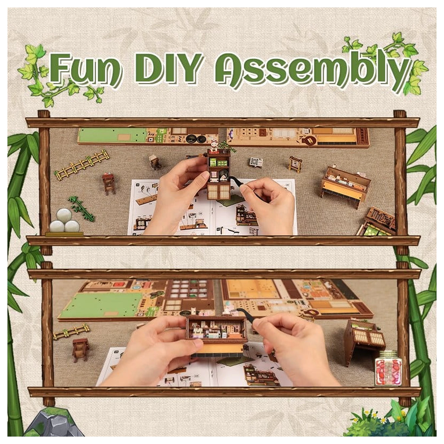 Miniaturni model kućice Set Kanmi-dokoro Kurihara 19 x 15 cm fotografija proizvoda