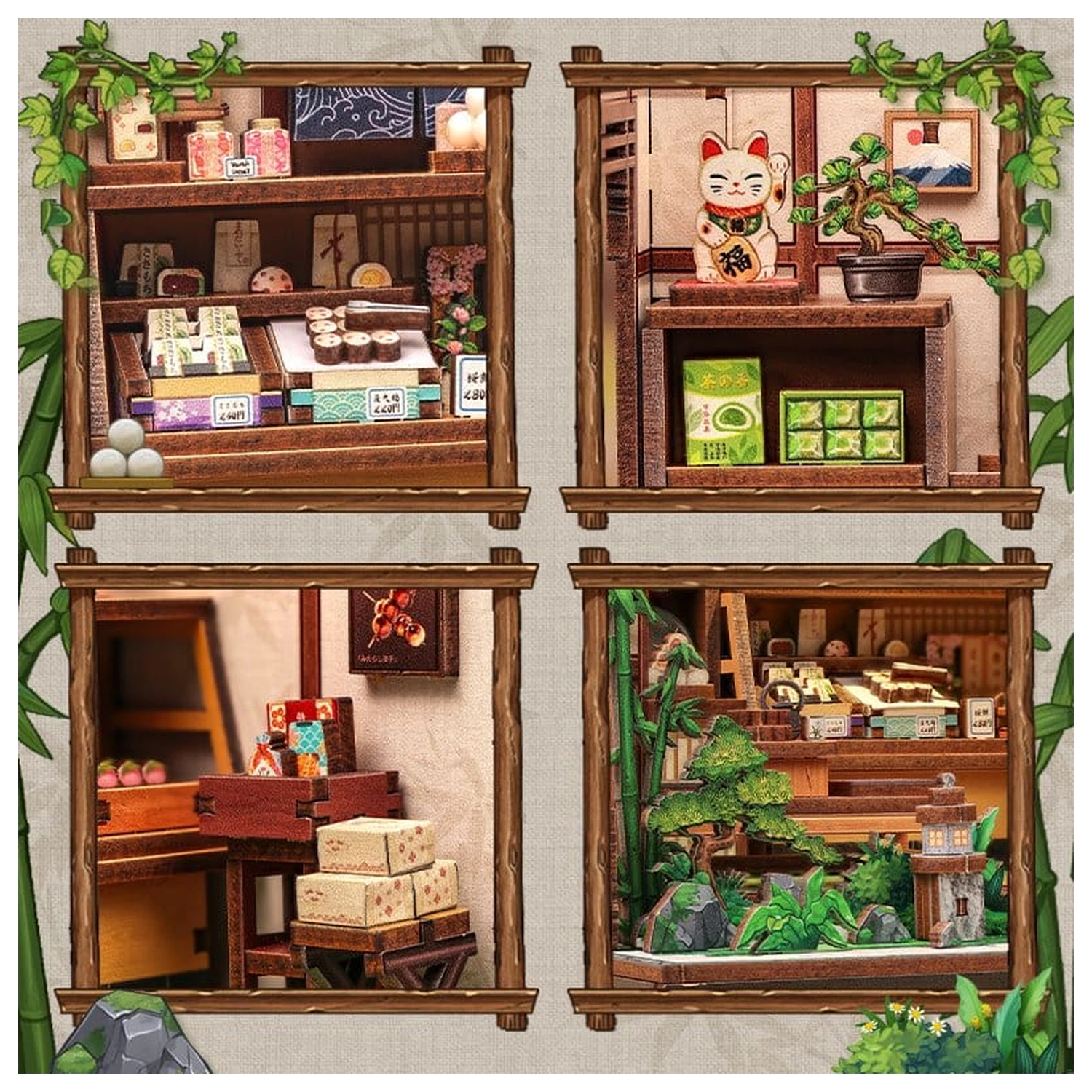 Miniaturni model kućice Set Kanmi-dokoro Kurihara 19 x 15 cm fotografija proizvoda