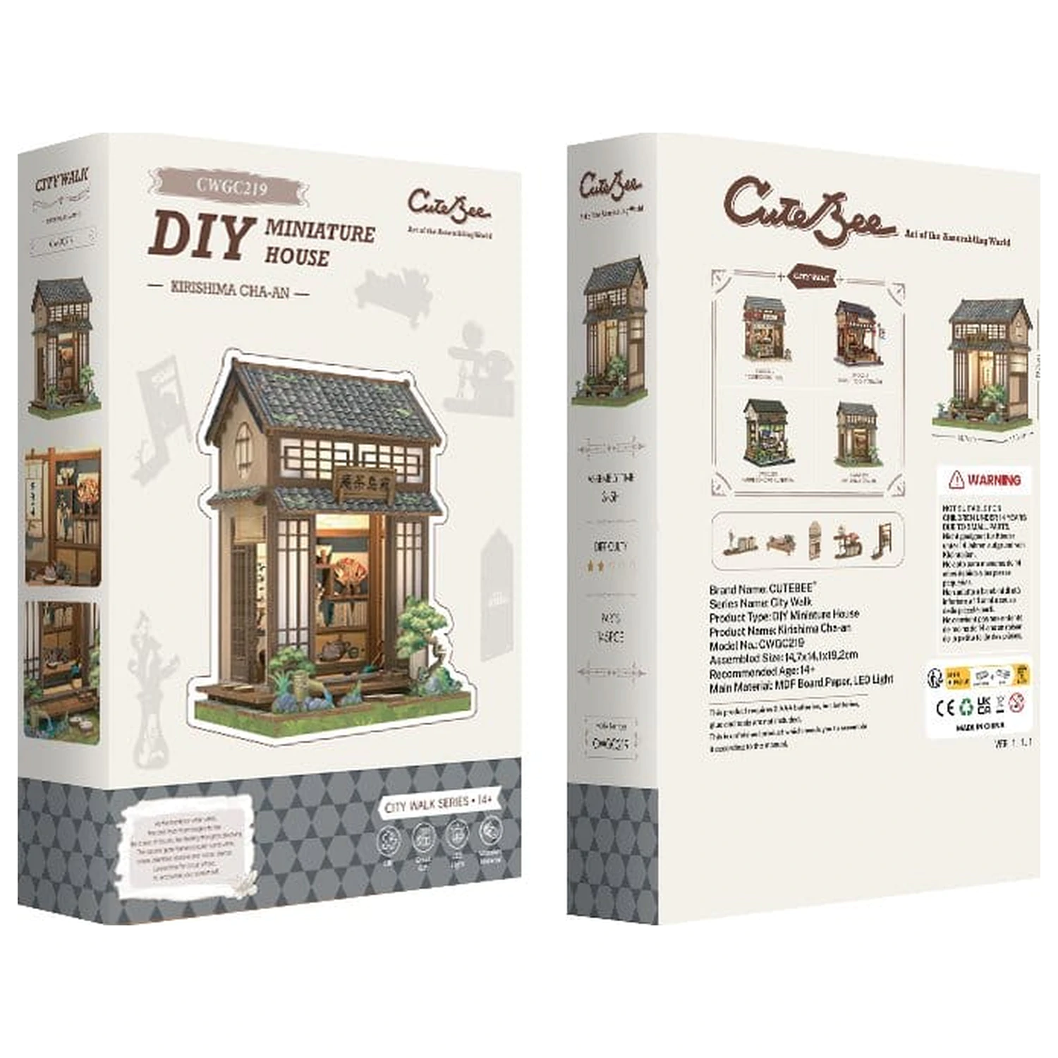 Set modela minijaturne kućice Kirishima Cha-an 19 x 14 cm fotografija proizvoda