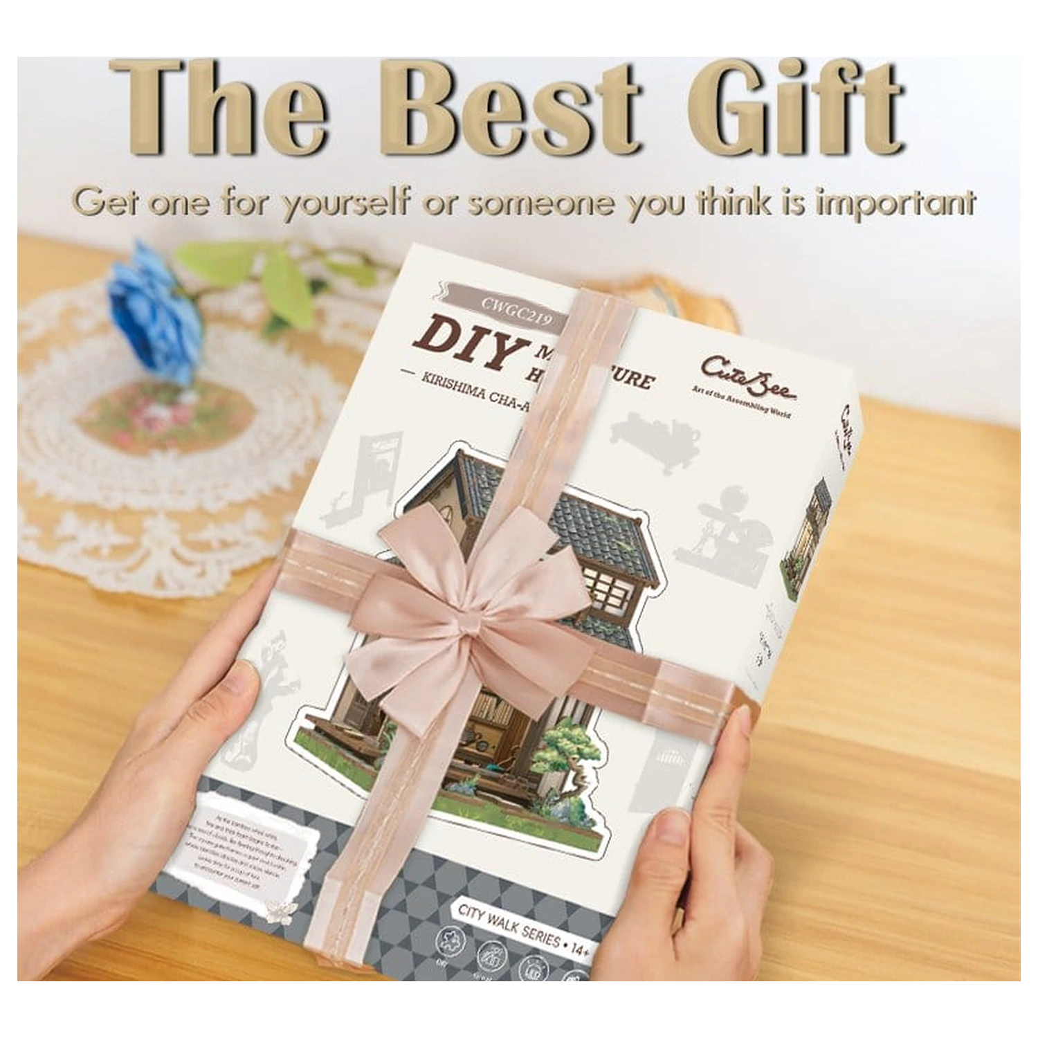 Set modela minijaturne kućice Kirishima Cha-an 19 x 14 cm fotografija proizvoda