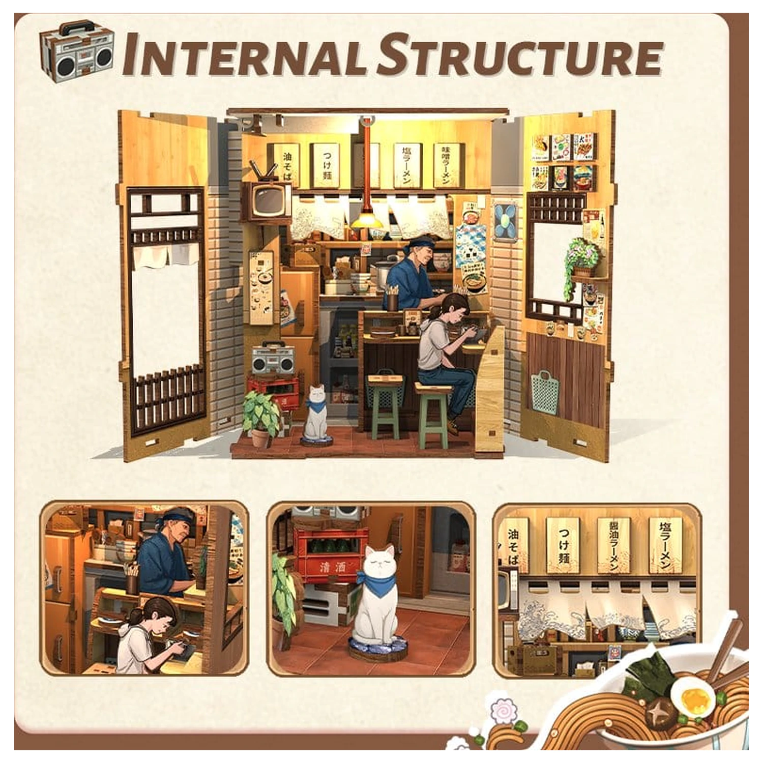 Miniaturni set modela kućice Oishii Kyoto 22 x 13 cm fotografija proizvoda