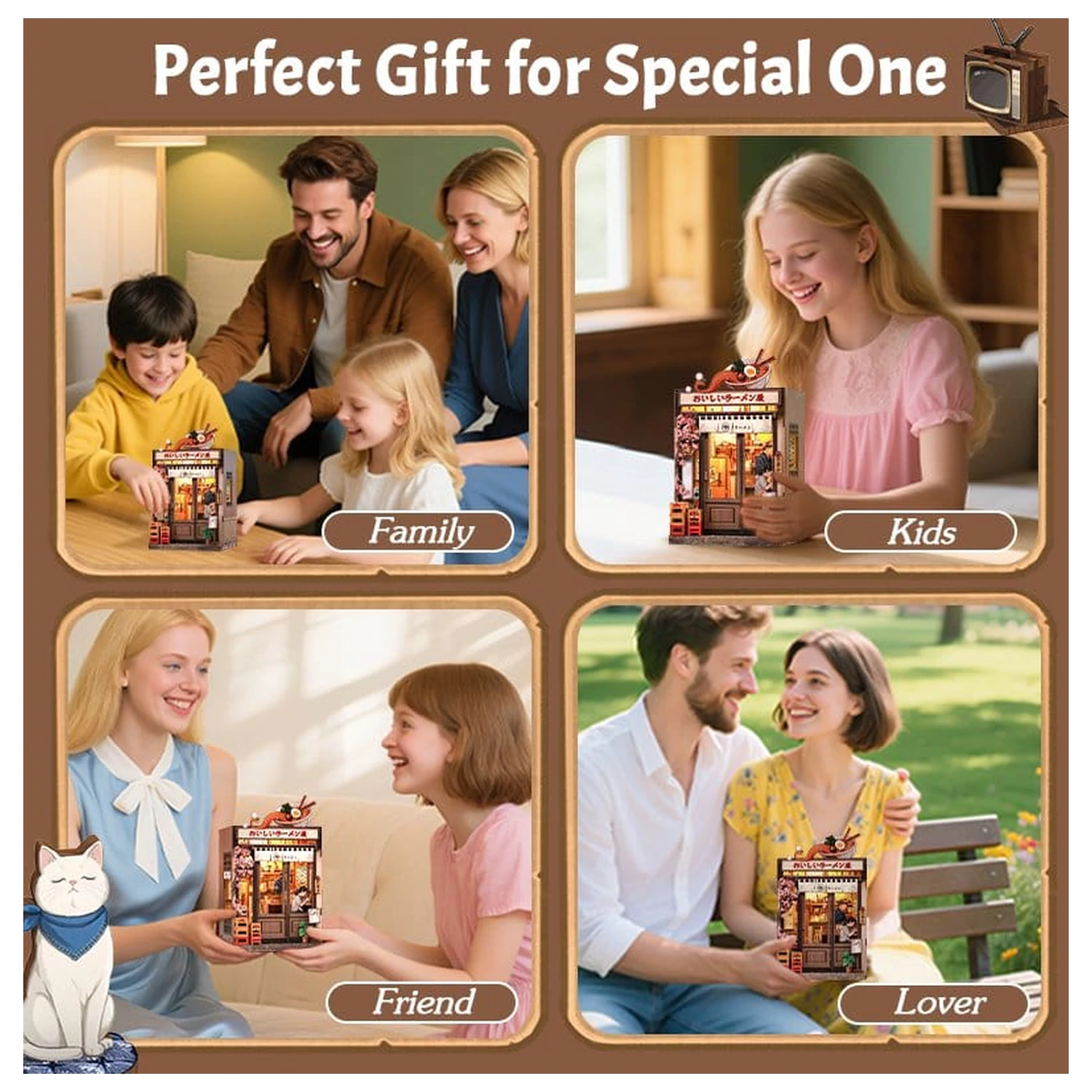 Miniaturni set modela kućice Oishii Kyoto 22 x 13 cm fotografija proizvoda