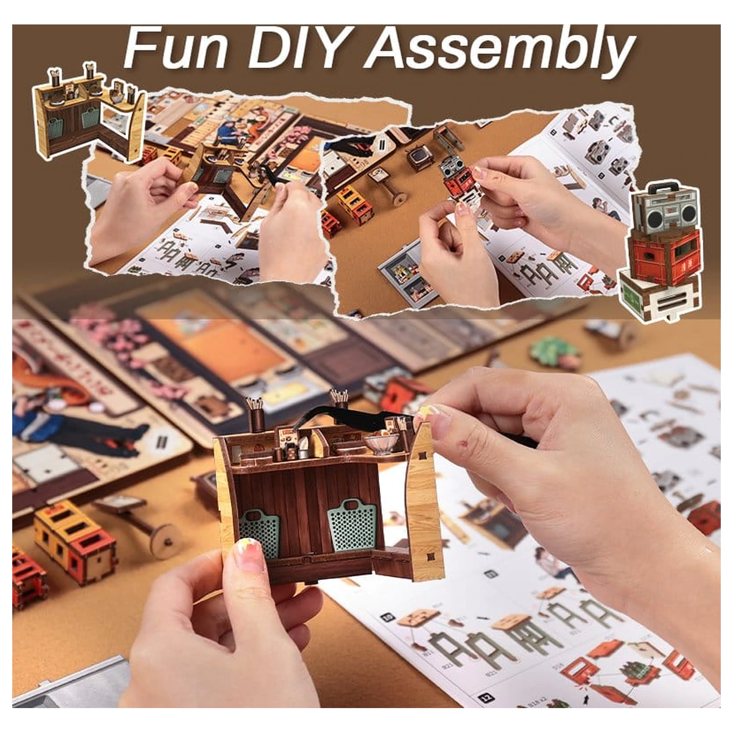 Miniaturni set modela kućice Oishii Kyoto 22 x 13 cm fotografija proizvoda