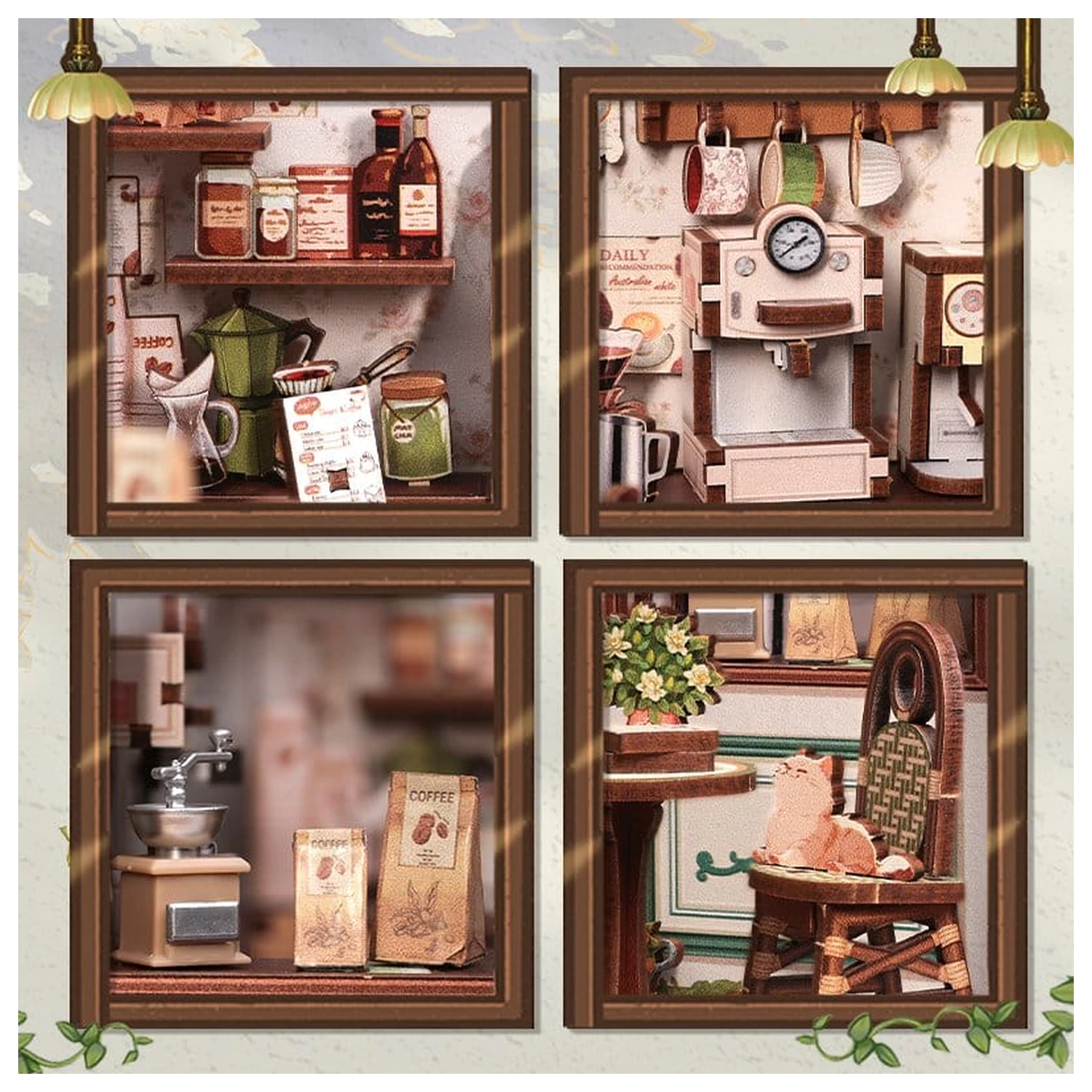 Set modela minijaturne kućice Sunny Cafe 20 x 16 cm fotografija proizvoda