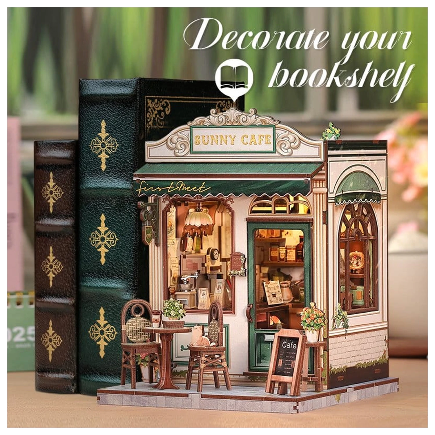 Set modela minijaturne kućice Sunny Cafe 20 x 16 cm fotografija proizvoda