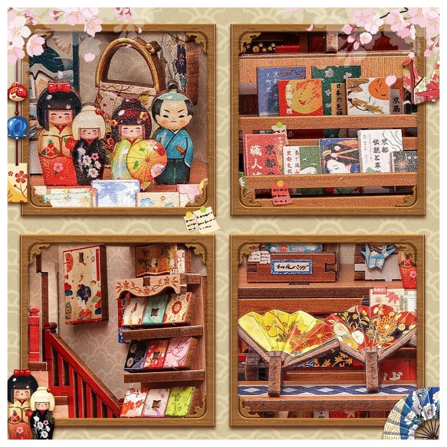 Set modela minijaturne kućice Tsukino Eogi-dou 19 x 14 cm fotografija proizvoda