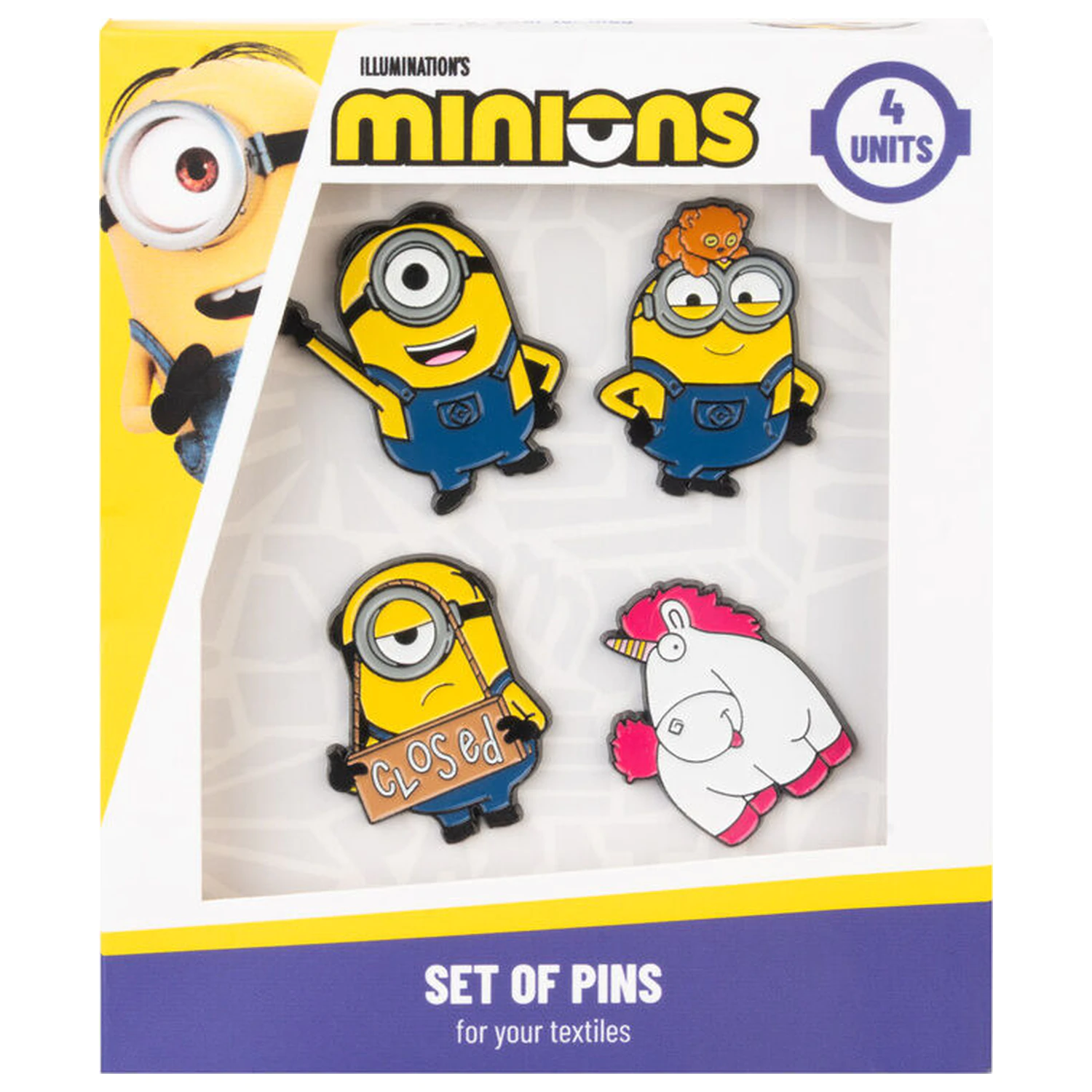Minions set od 4 značke fotografija proizvoda