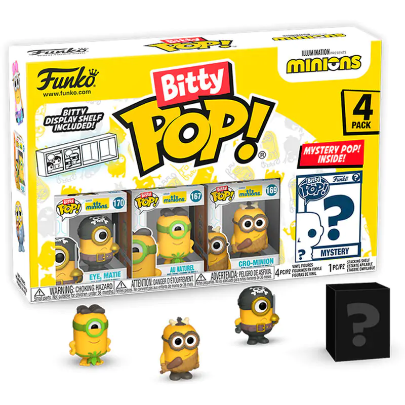 Minions Bitty POP! Vinilna figura 4-Pack Eye Matie 2,5 cm fotografija proizvoda