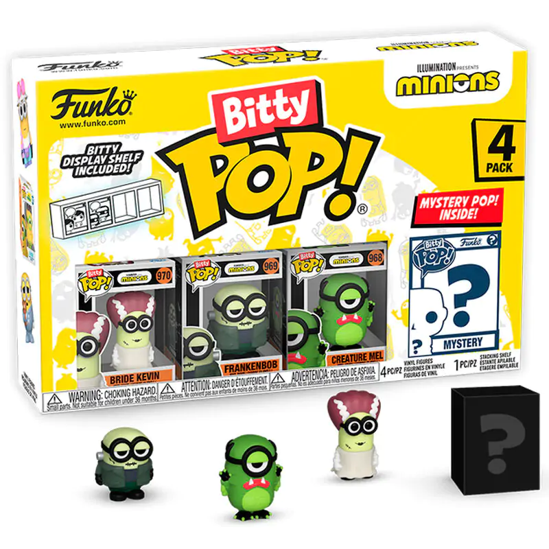 Minions Bitty Funko POP! Vinilna figura 4-Pack Frankenbob 2,5 cm fotografija proizvoda