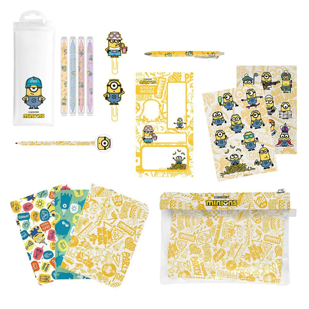 Minions set uredskog materijala fotografija proizvoda