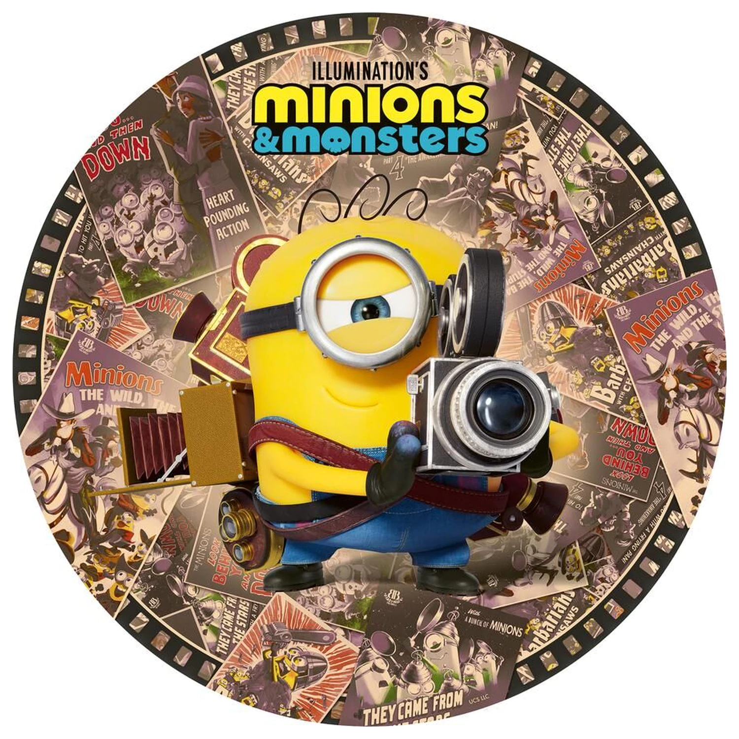 Minions okrugla puzzle 500 komada fotografija proizvoda