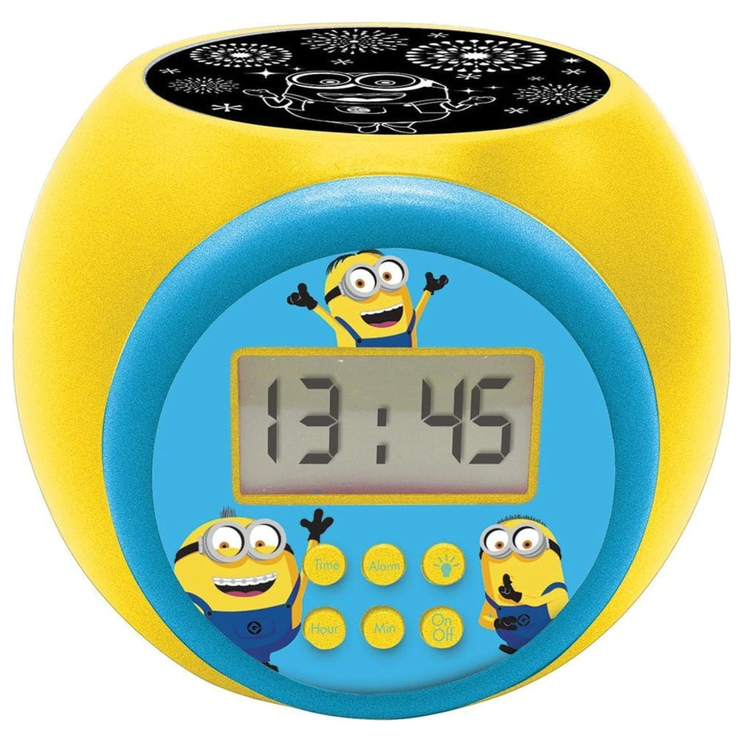 Minions budilica s projektorom fotografija proizvoda