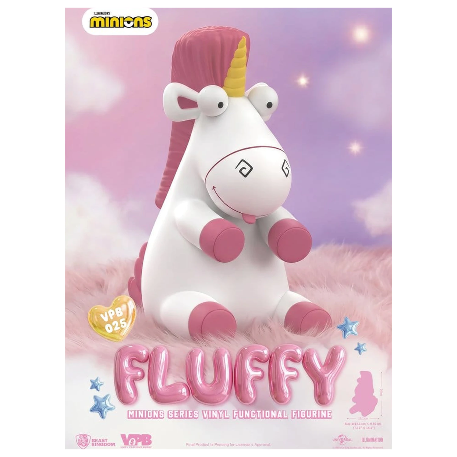 Minions Vinyl kasica-prasica Series Fluffy 36 cm fotografija proizvoda