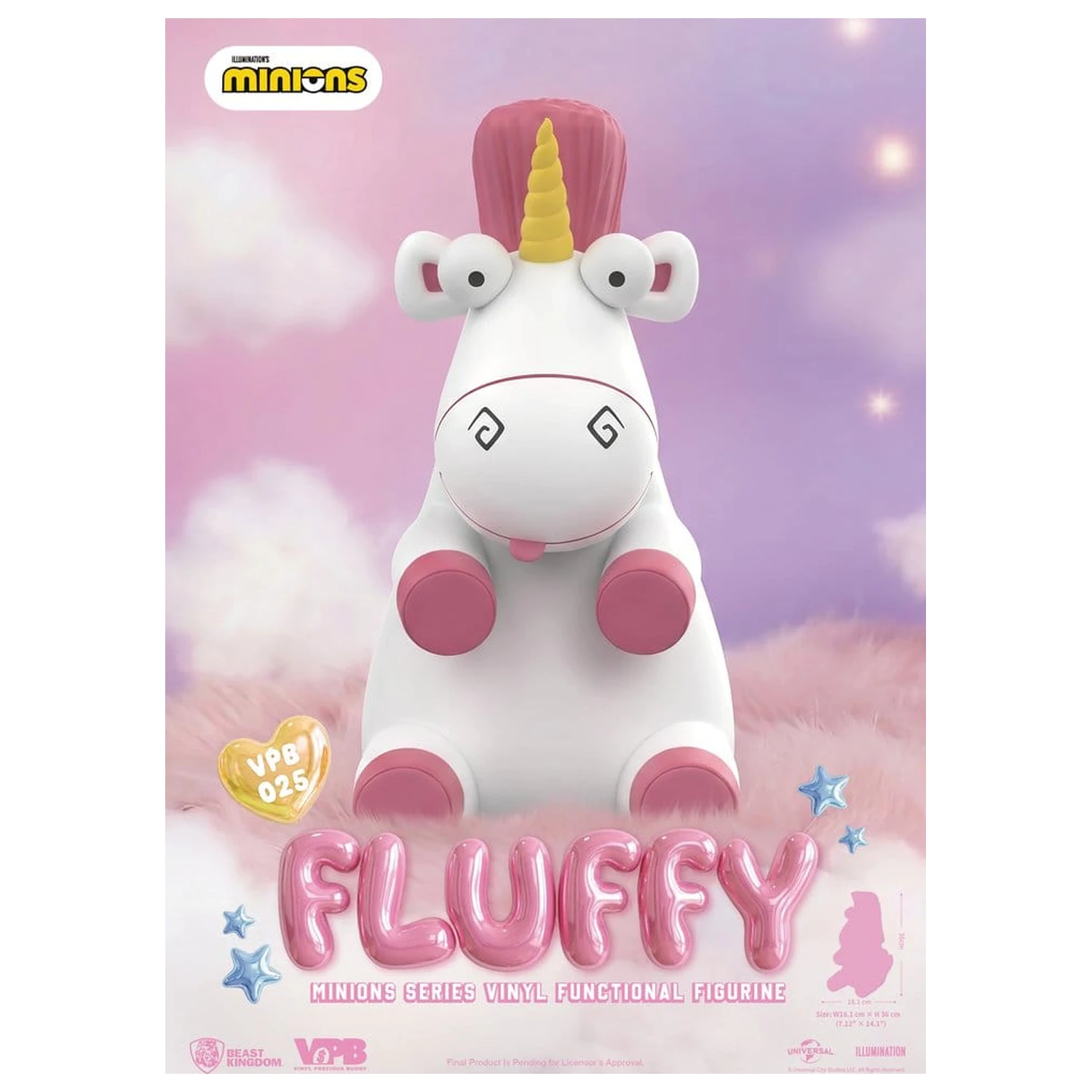 Minions Vinyl kasica-prasica Series Fluffy 36 cm fotografija proizvoda