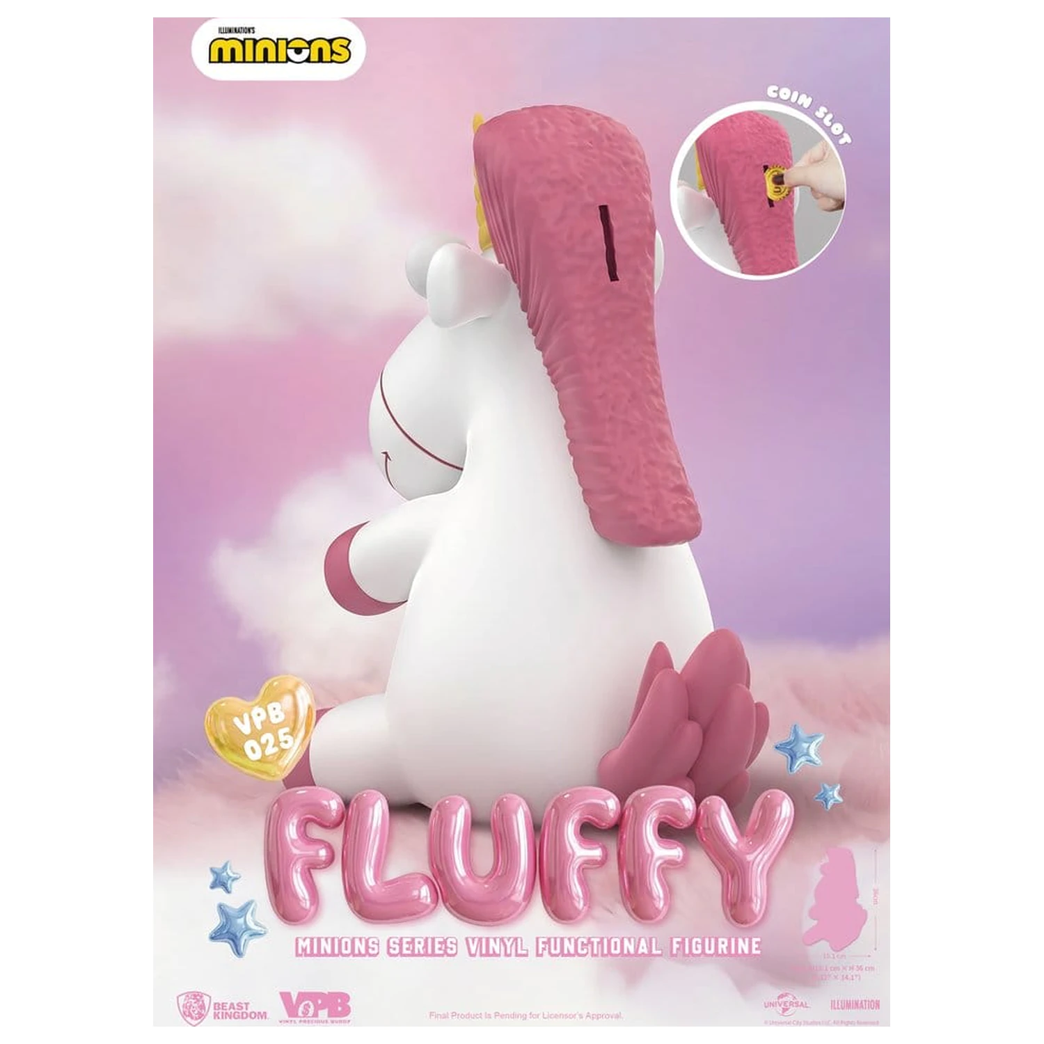 Minions Vinyl kasica-prasica Series Fluffy 36 cm fotografija proizvoda