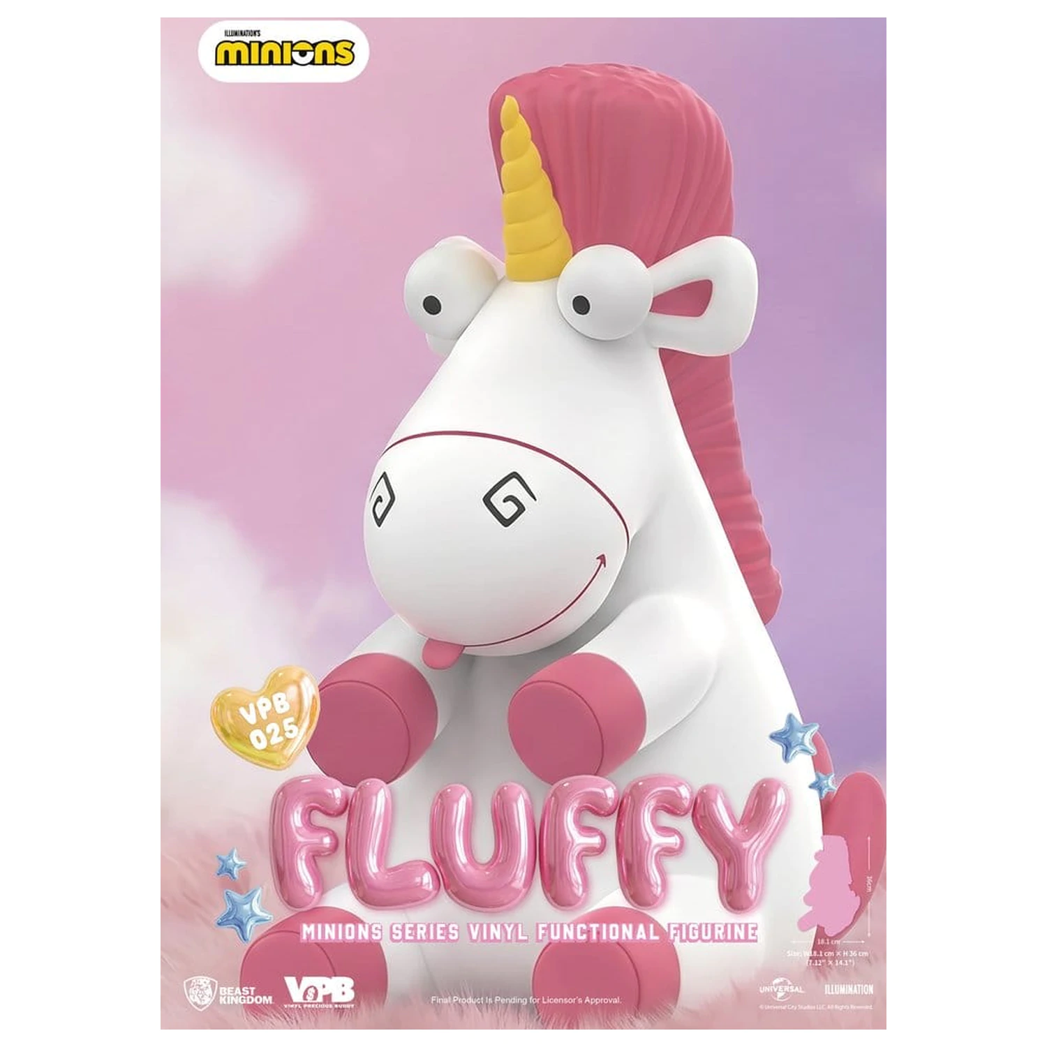 Minions Vinyl kasica-prasica Series Fluffy 36 cm fotografija proizvoda
