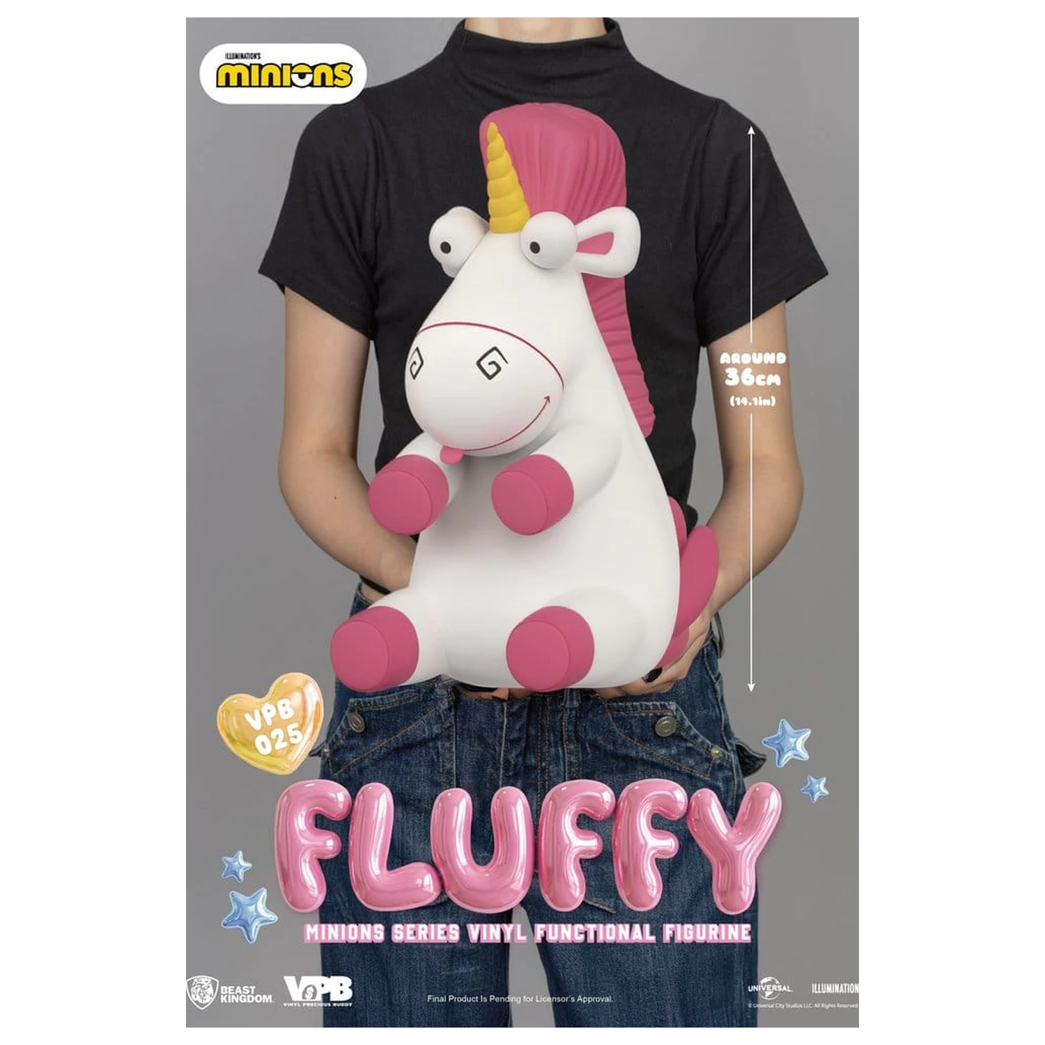 Minions Vinyl kasica-prasica Series Fluffy 36 cm fotografija proizvoda