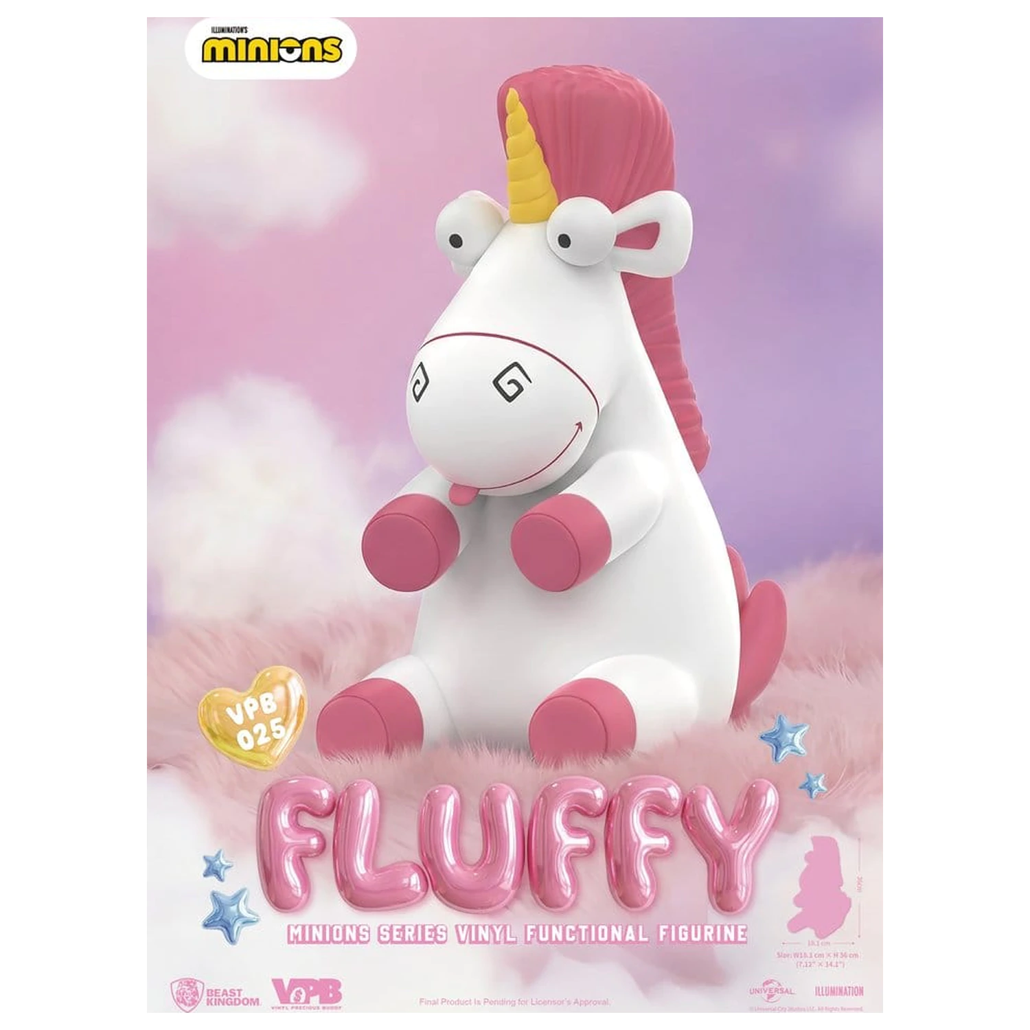 Minions Vinyl kasica-prasica Series Fluffy 36 cm fotografija proizvoda